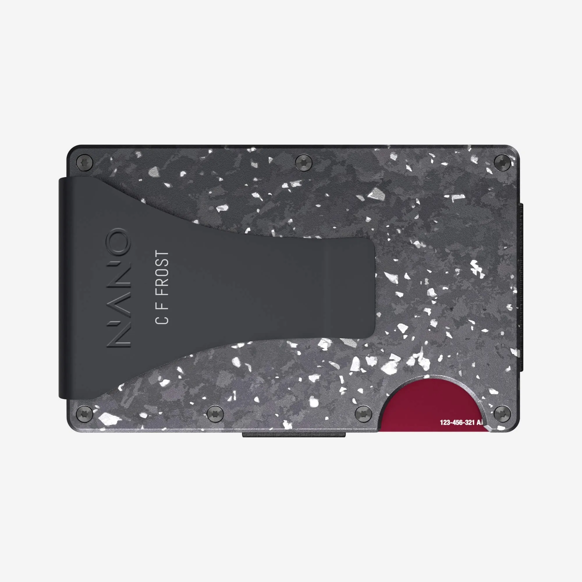 Personalised Money Clip Wallet (Nero/Argento)