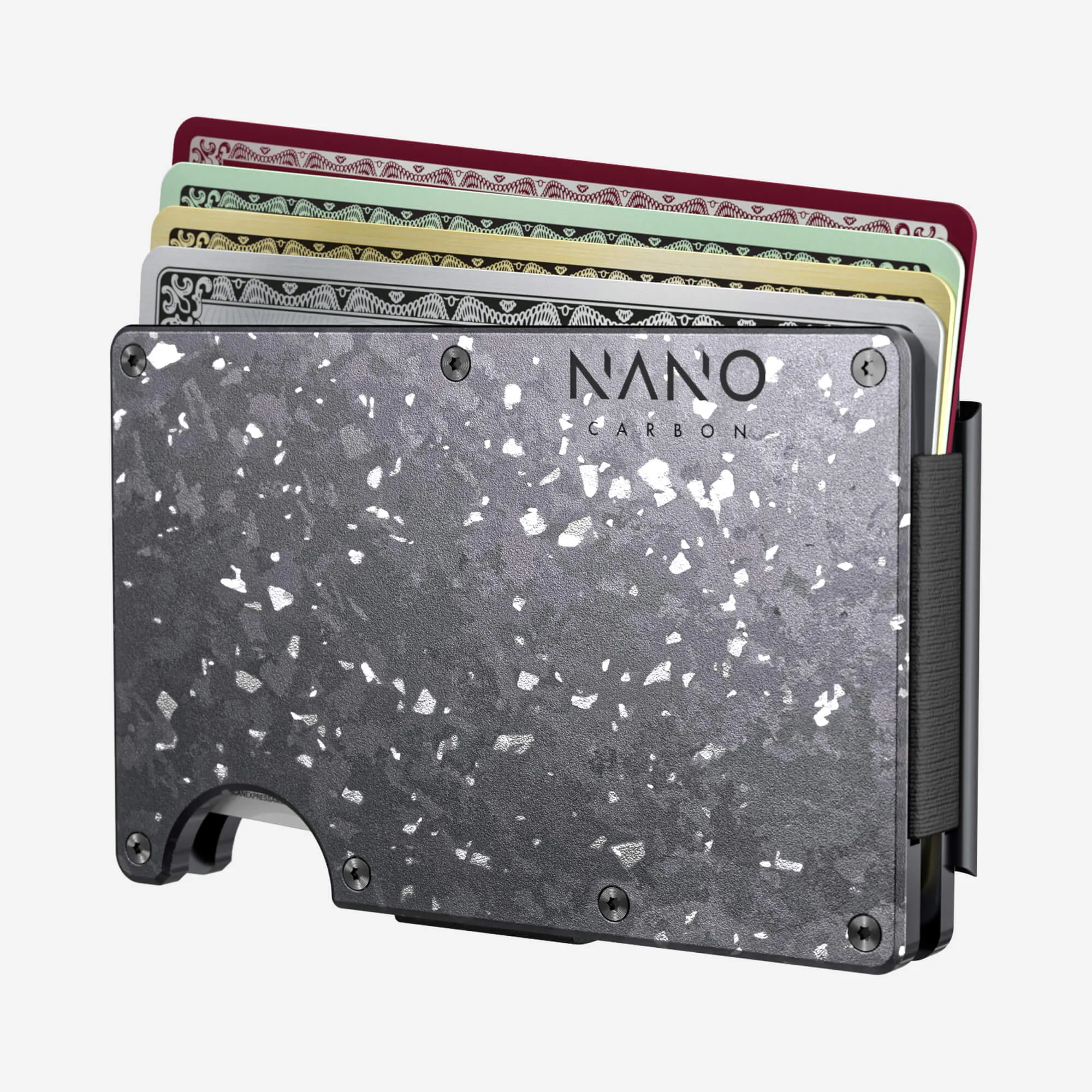 Personalised Money Clip Wallet (Nero/Argento)