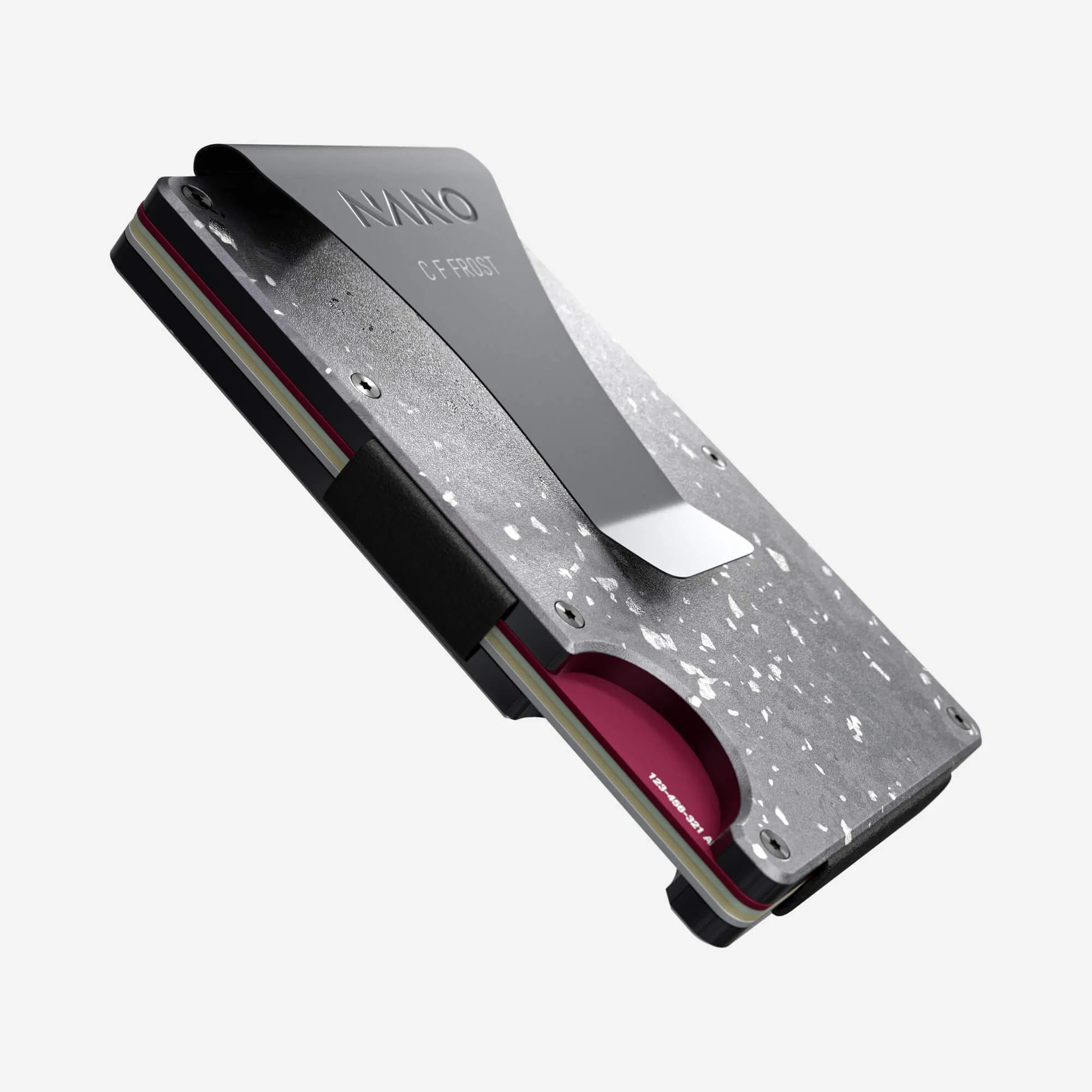 Personalised Money Clip Wallet (Nero/Argento)