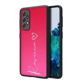 Personalized Samsung Galaxy A72 Cover Designer with Signature Calligraphy Name