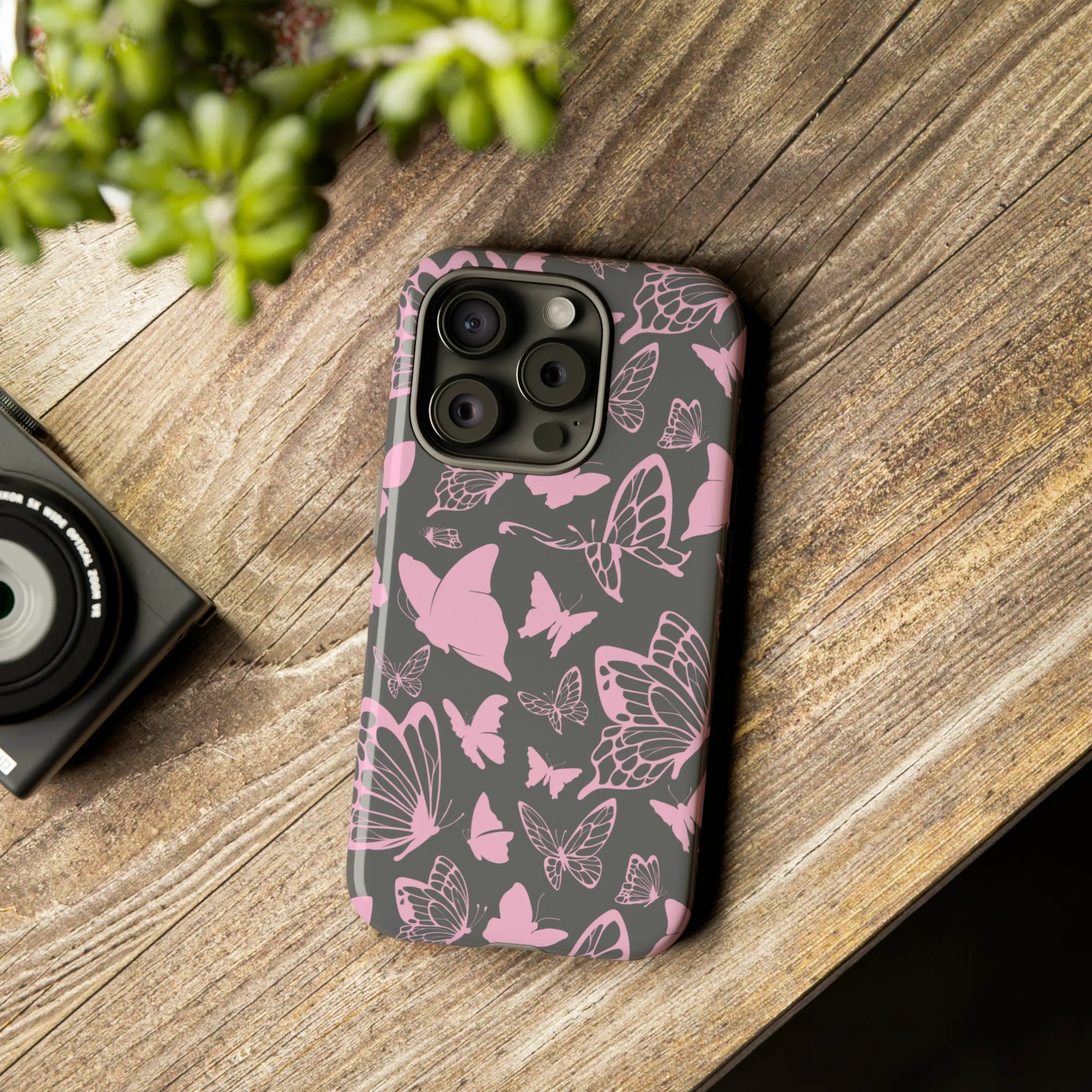 Phone Case with Butterfly Pattern Tough Cases