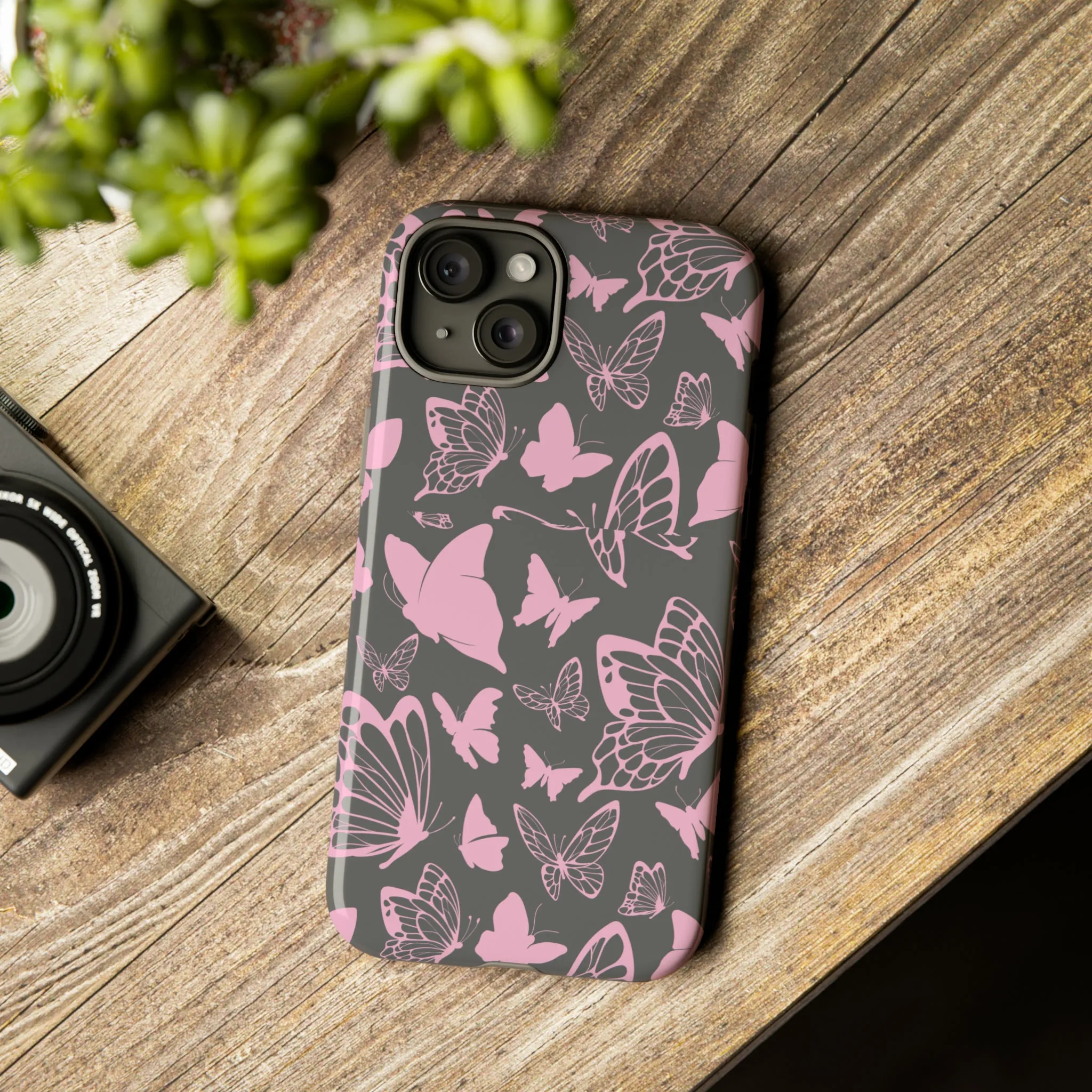 Phone Case with Butterfly Pattern Tough Cases