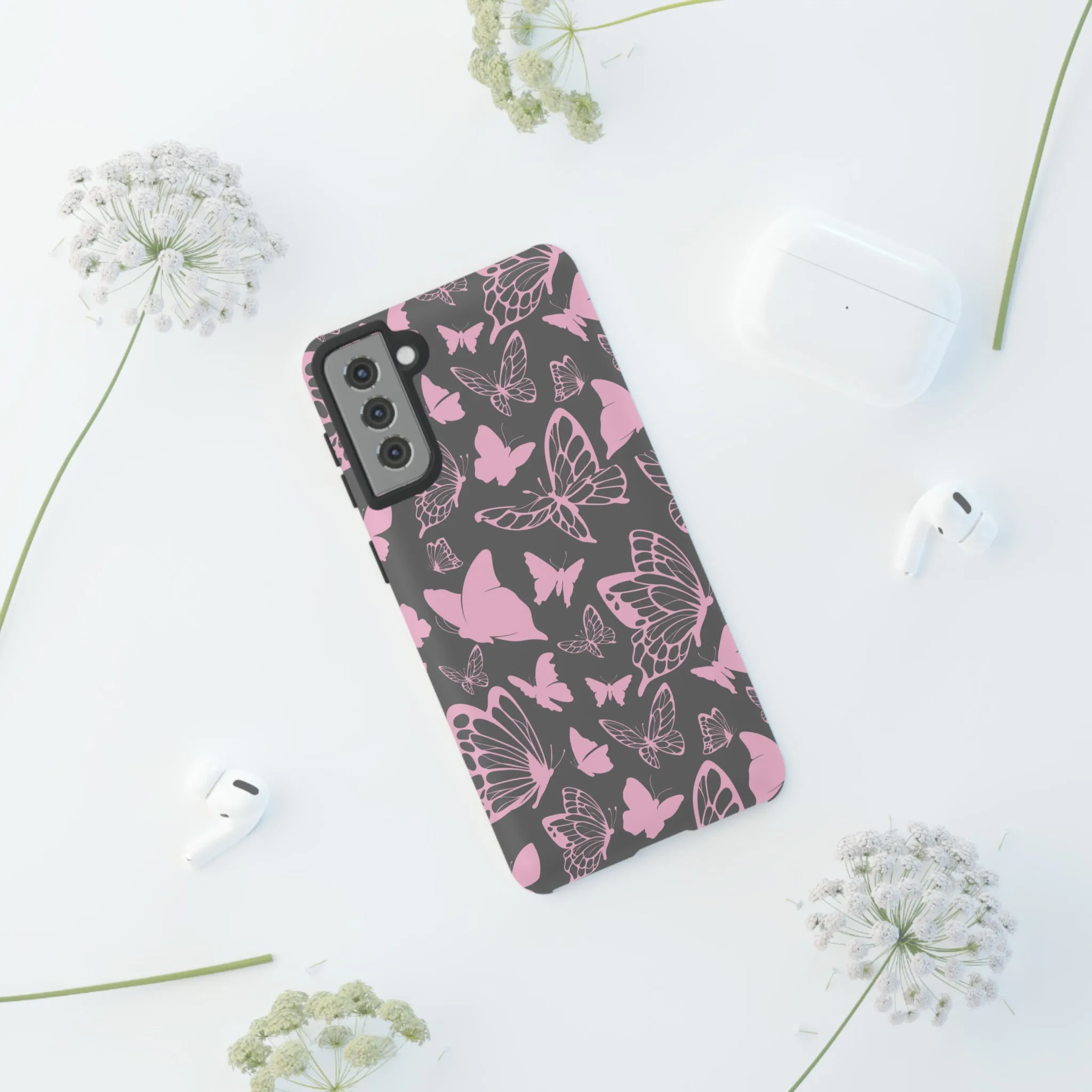 Phone Case with Butterfly Pattern Tough Cases