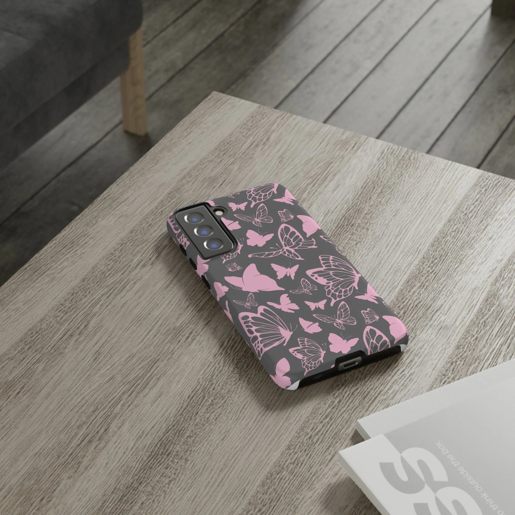 Phone Case with Butterfly Pattern Tough Cases