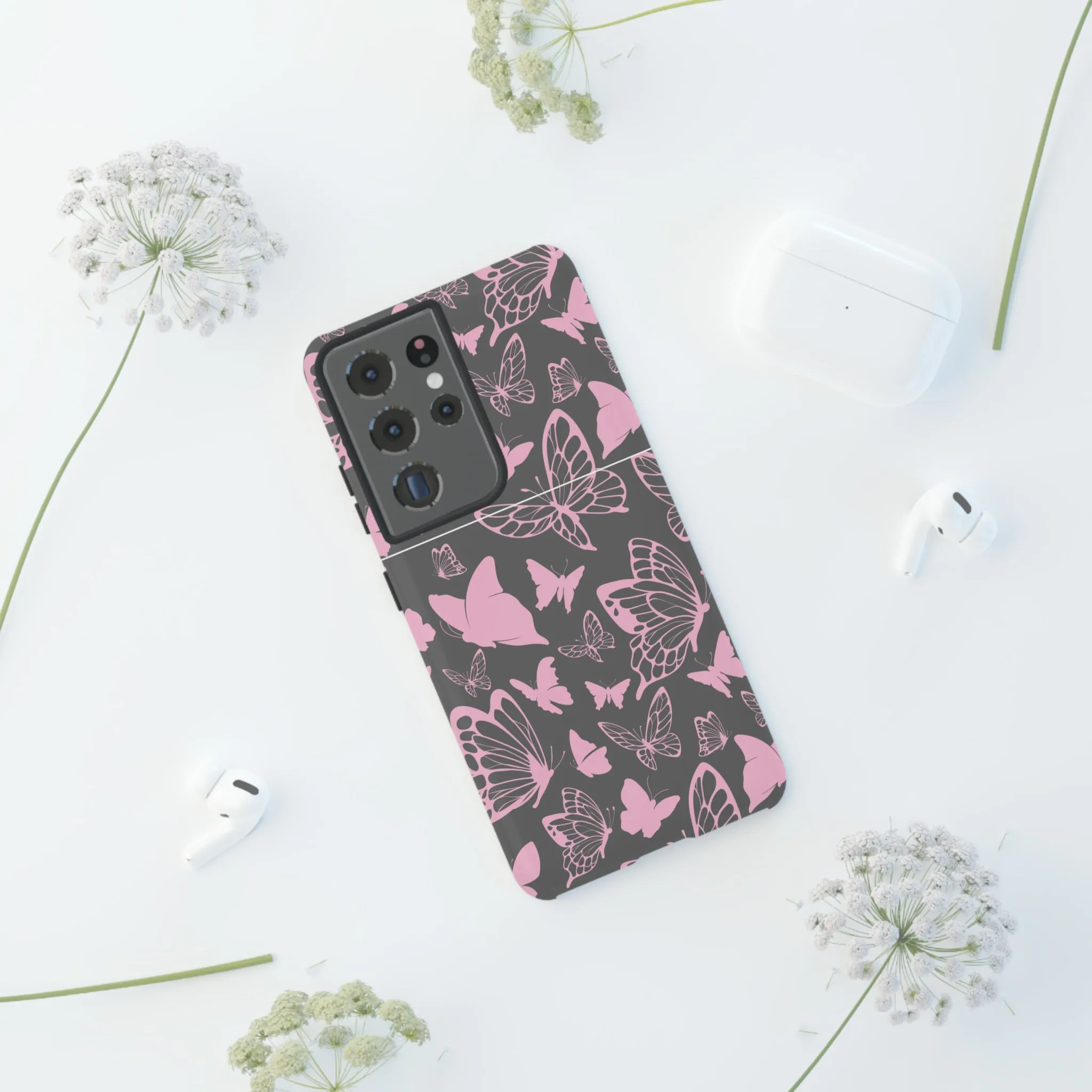 Phone Case with Butterfly Pattern Tough Cases