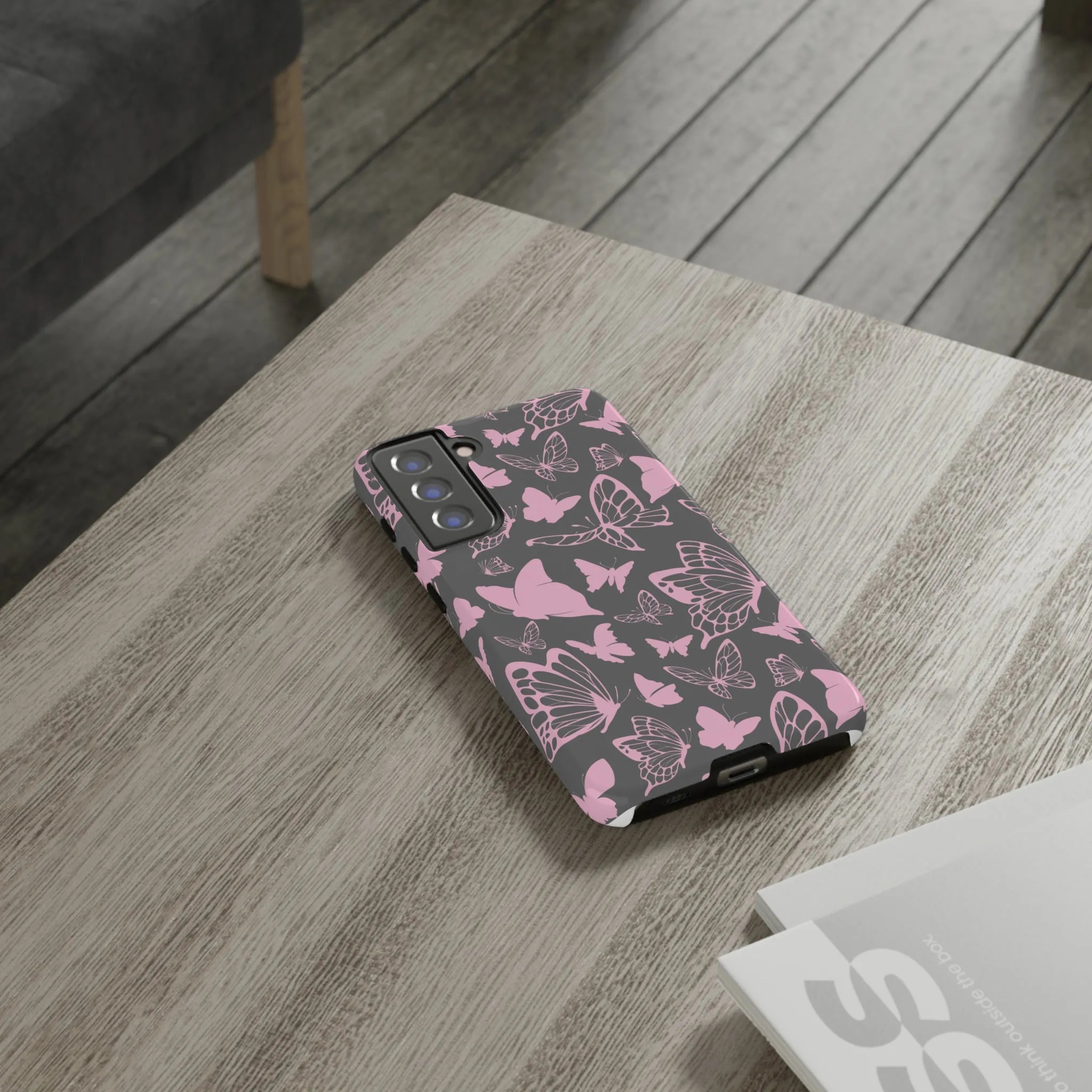 Phone Case with Butterfly Pattern Tough Cases