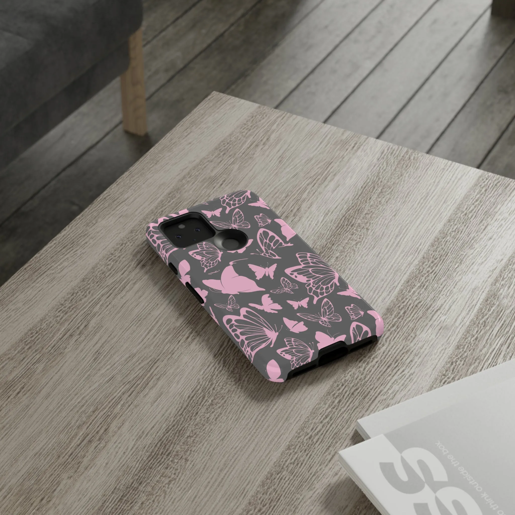 Phone Case with Butterfly Pattern Tough Cases