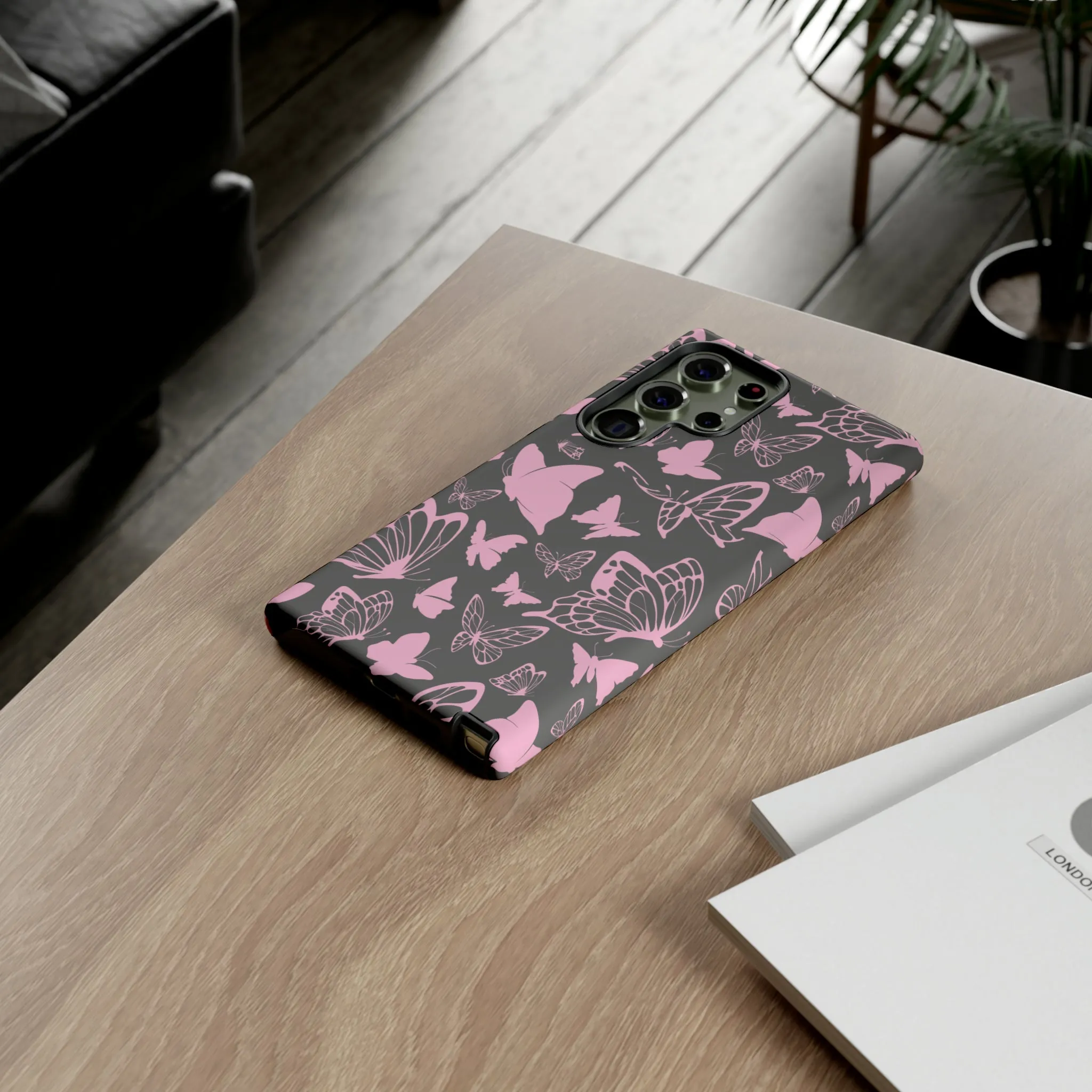 Phone Case with Butterfly Pattern Tough Cases