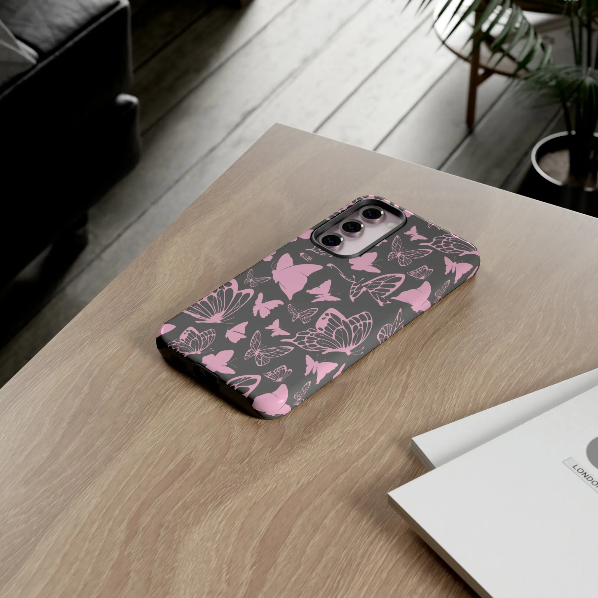 Phone Case with Butterfly Pattern Tough Cases