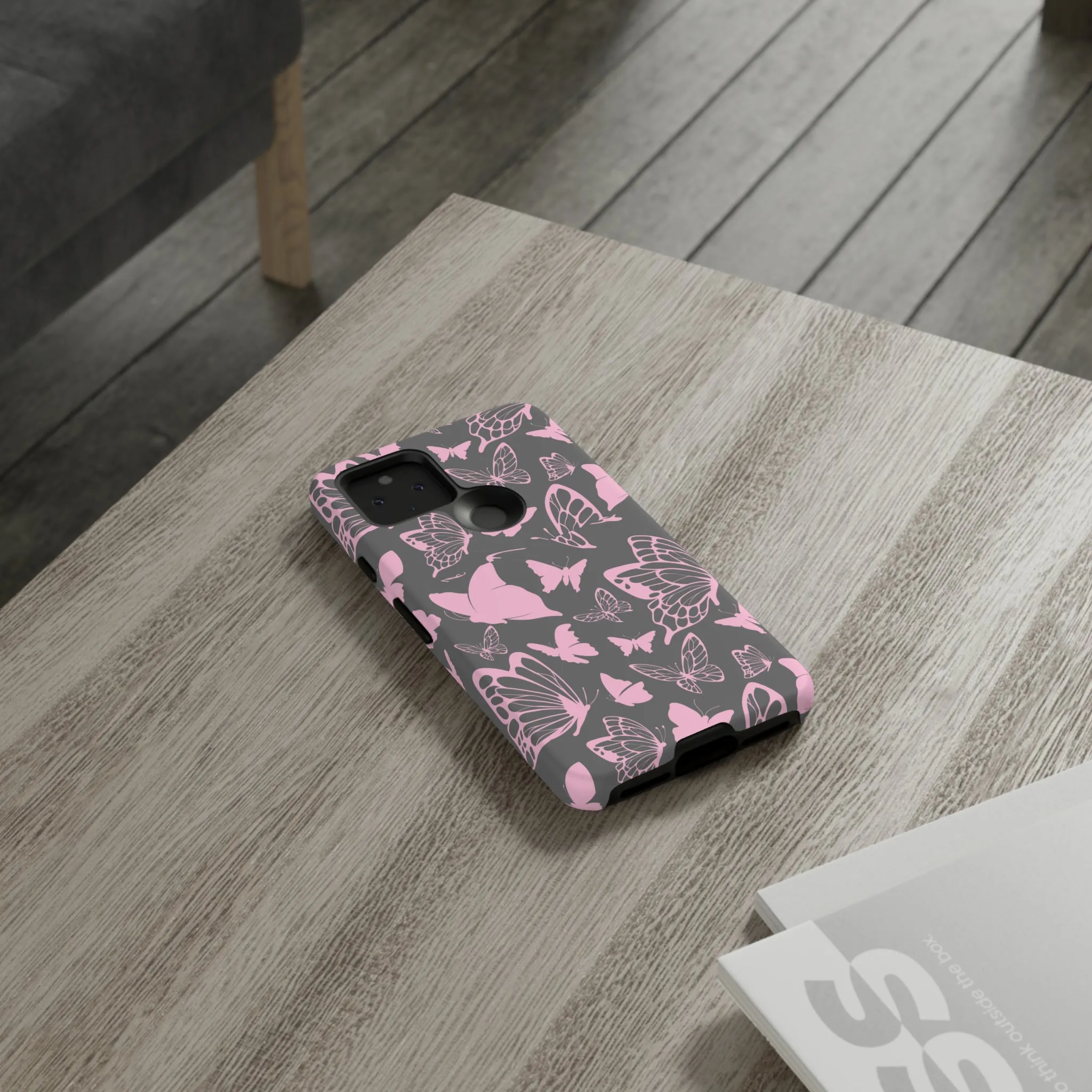 Phone Case with Butterfly Pattern Tough Cases