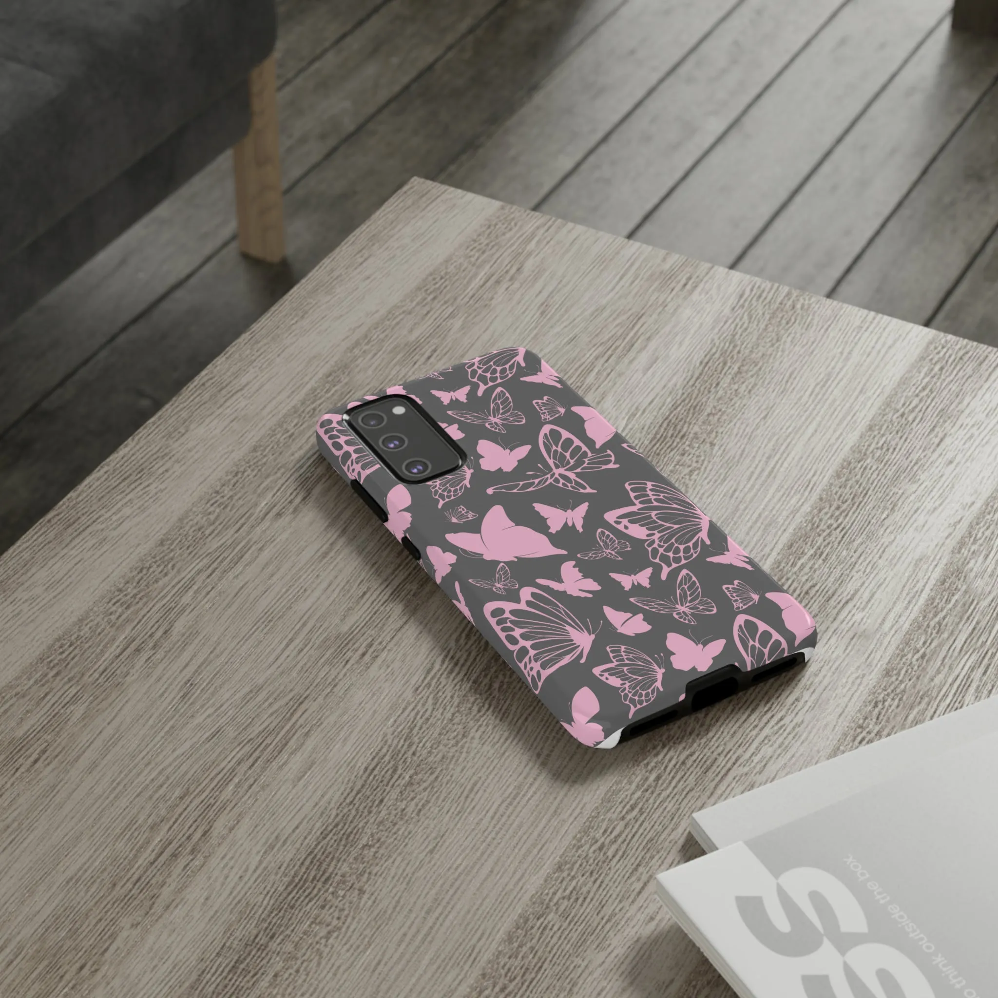 Phone Case with Butterfly Pattern Tough Cases