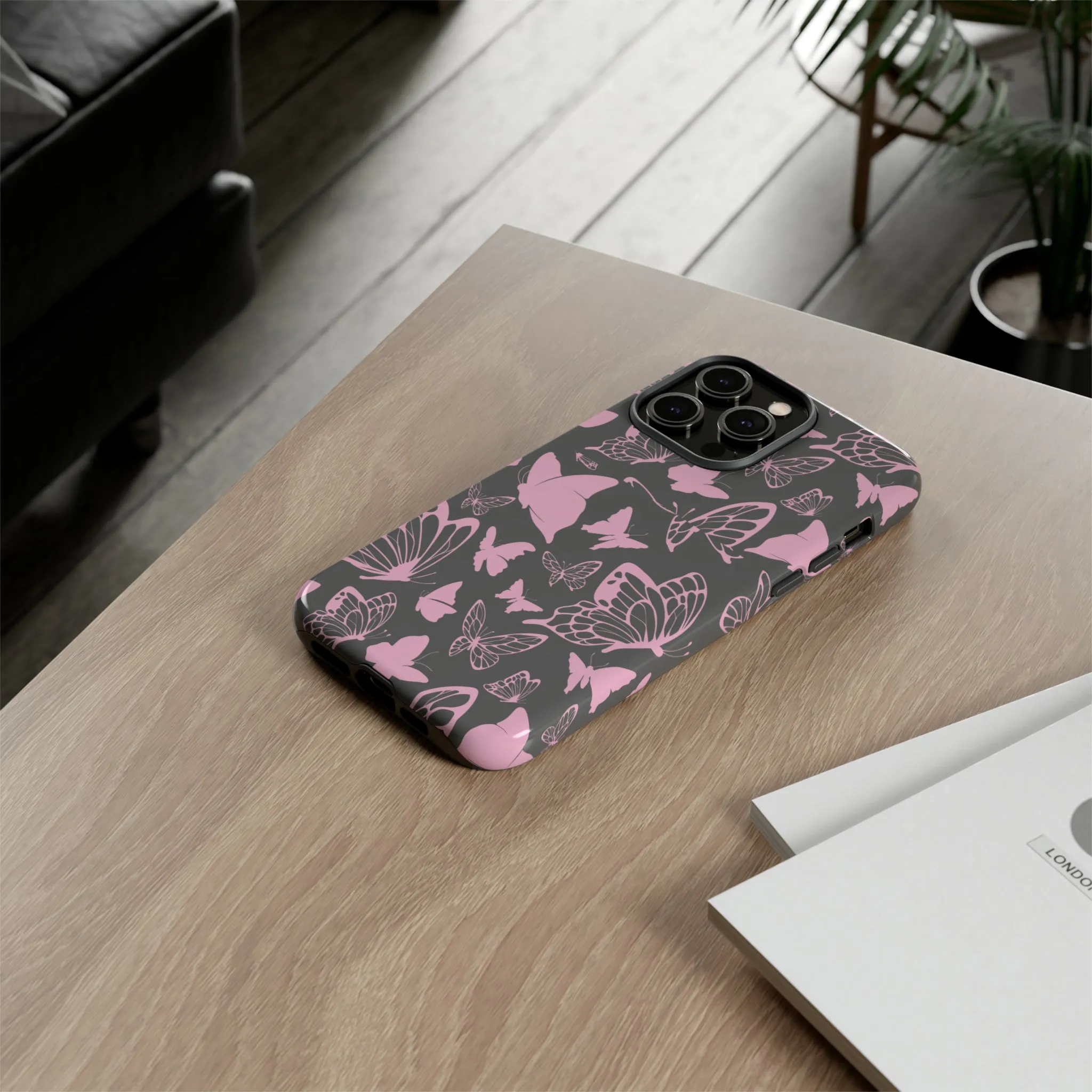 Phone Case with Butterfly Pattern Tough Cases