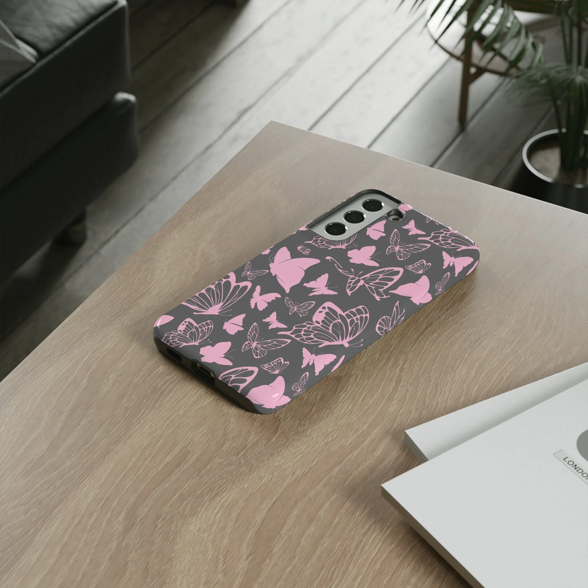 Phone Case with Butterfly Pattern Tough Cases