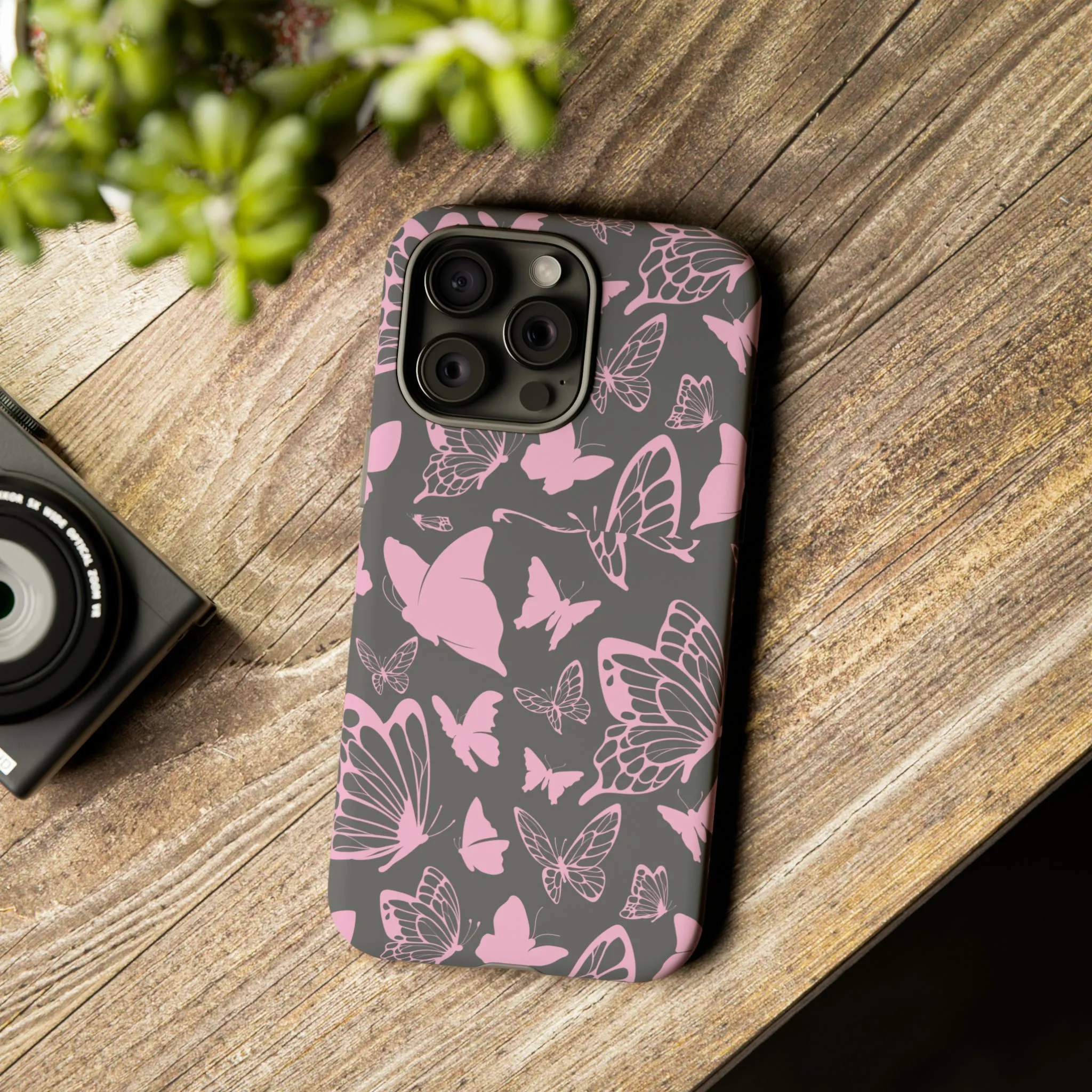 Phone Case with Butterfly Pattern Tough Cases