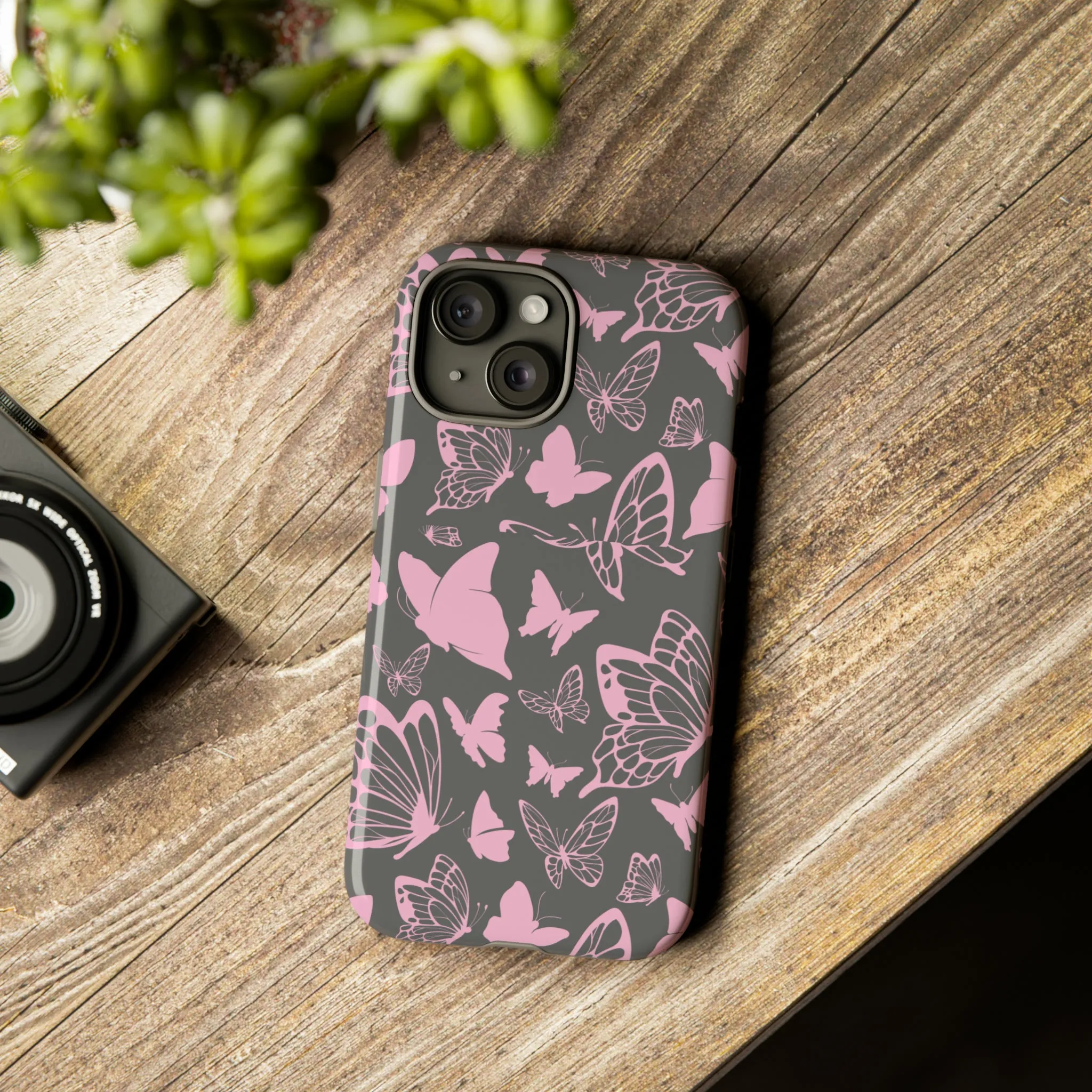 Phone Case with Butterfly Pattern Tough Cases