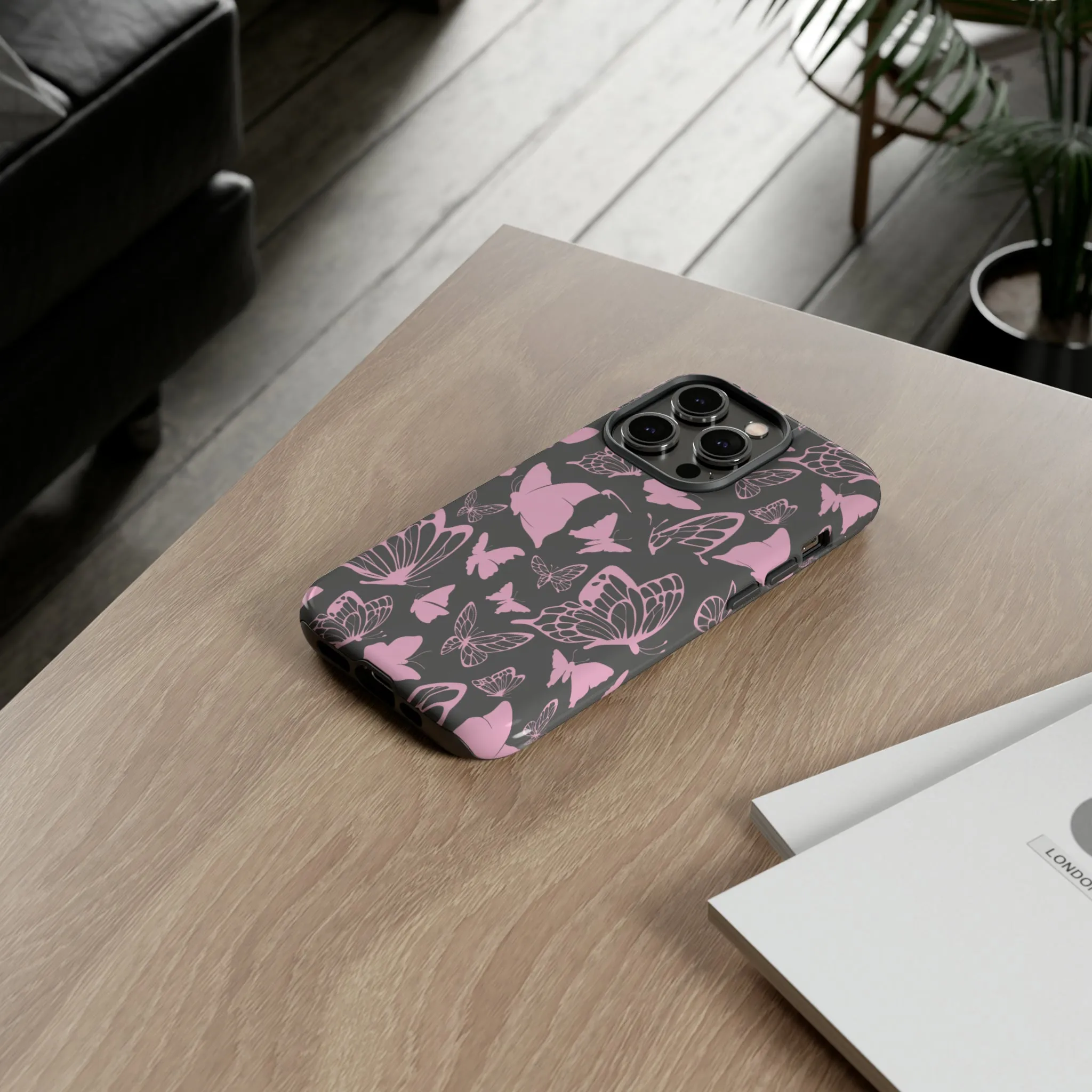 Phone Case with Butterfly Pattern Tough Cases