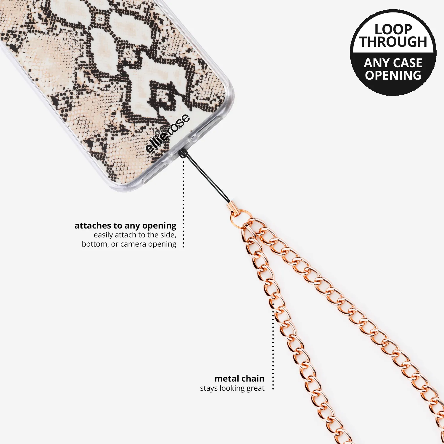 Phone Charm - Rose Gold