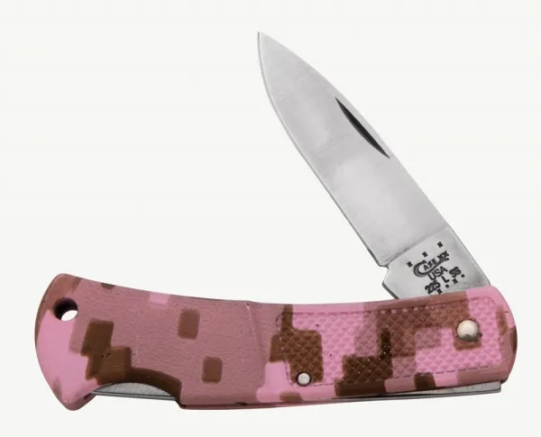 Pink Camo Lockback