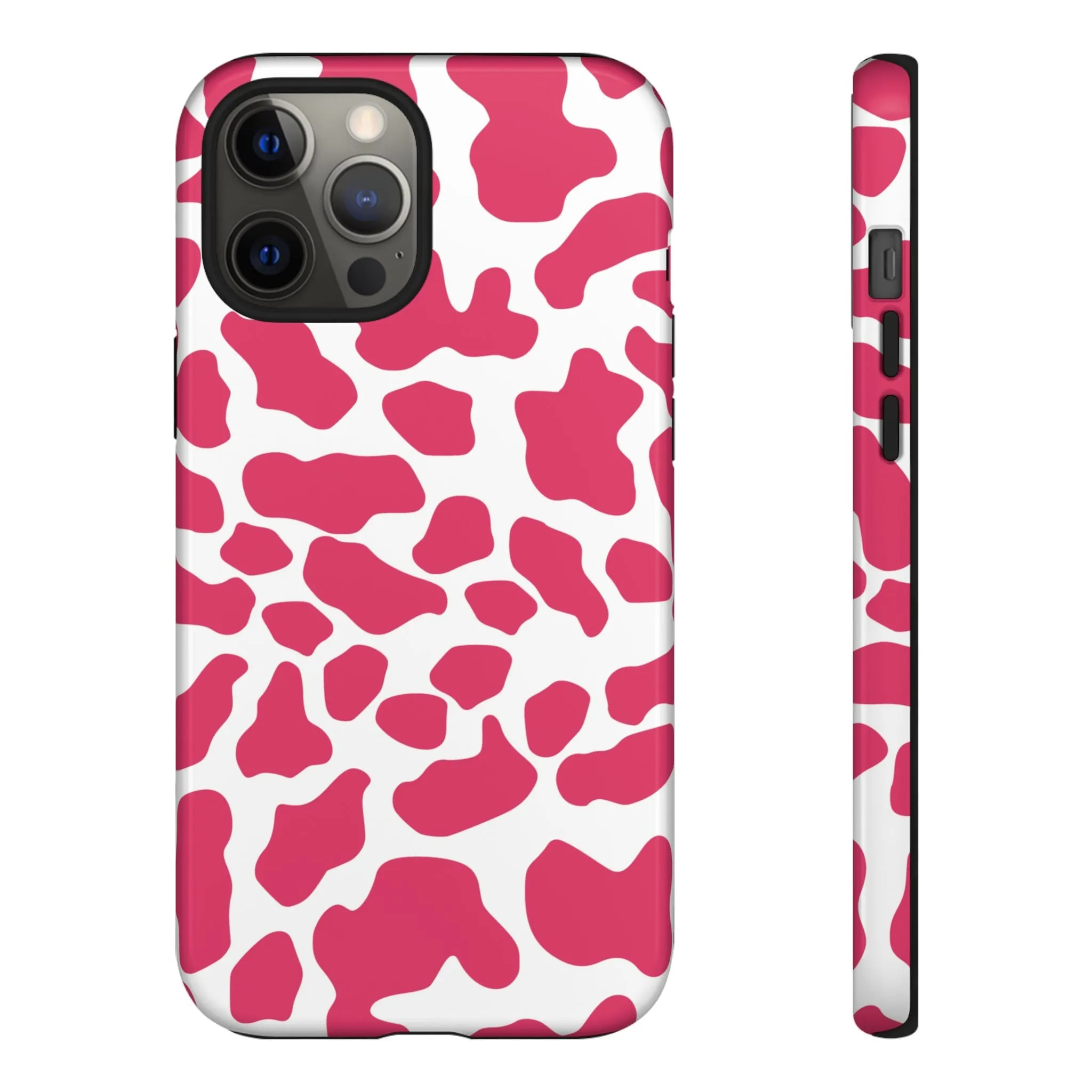 Pink Cow Print Cellphone Case iPhone Samsung Google