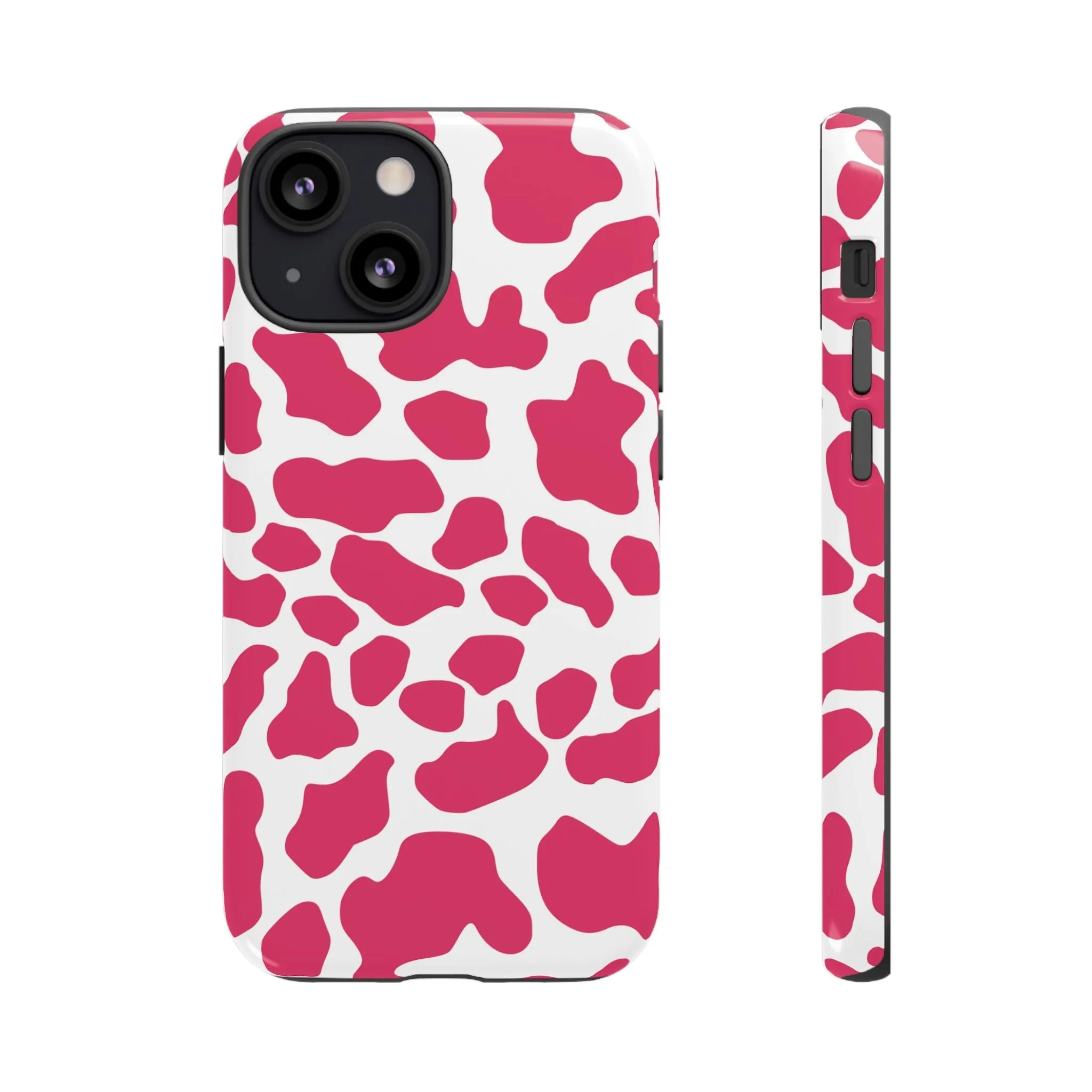 Pink Cow Print Cellphone Case iPhone Samsung Google