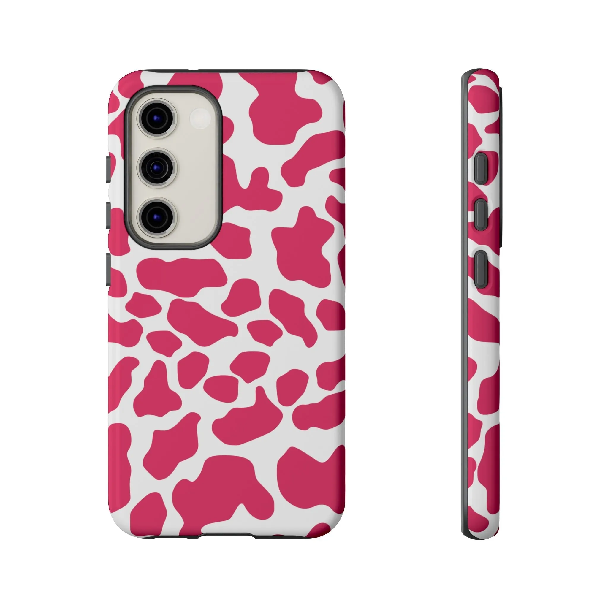 Pink Cow Print Cellphone Case iPhone Samsung Google