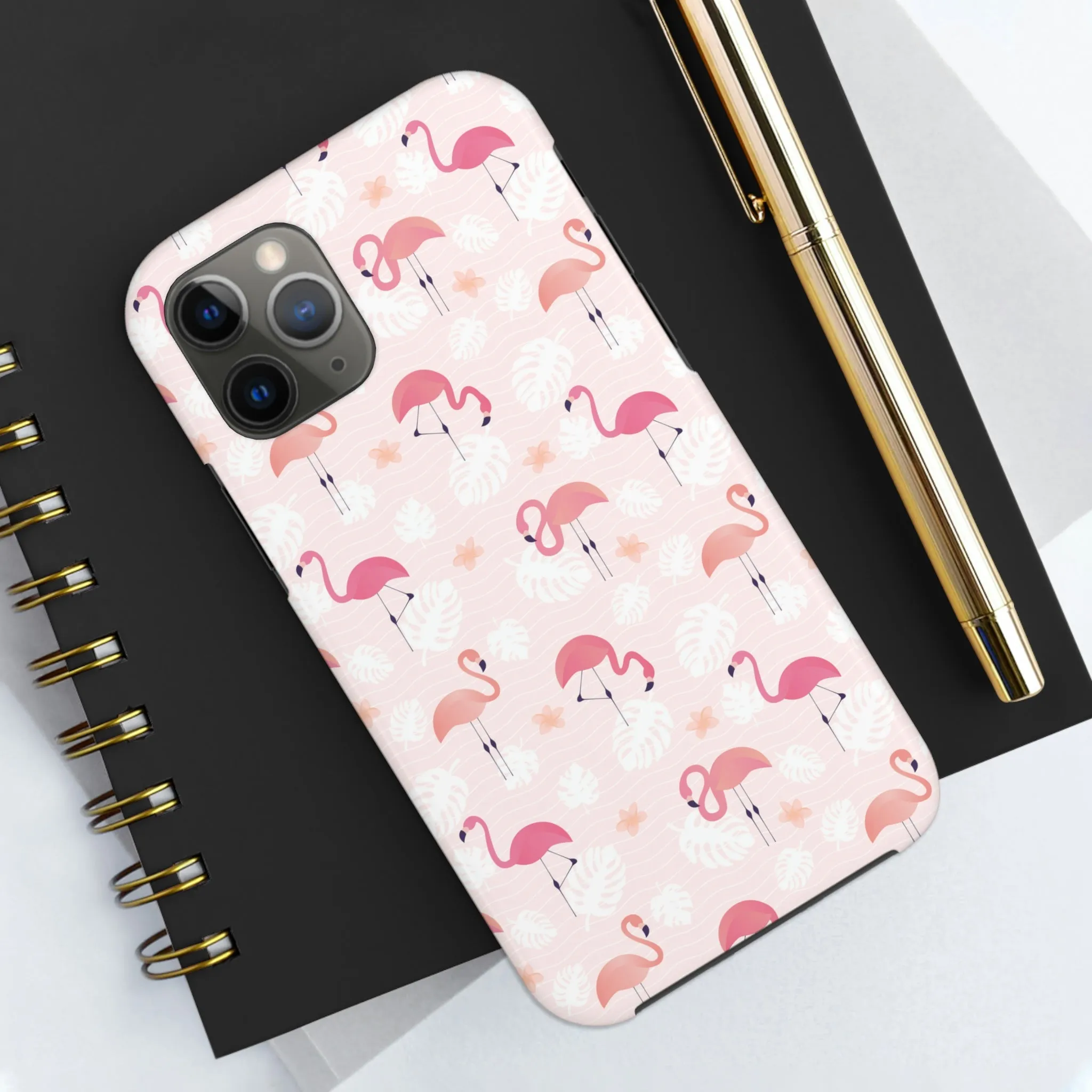 Pink Flamingo iPhone 14 13 Pro Max Tough Case Mate, Cute Aesthetic Iphone 12 11 Mini SE  X XR XS 8 Plus 7 Phone Cover