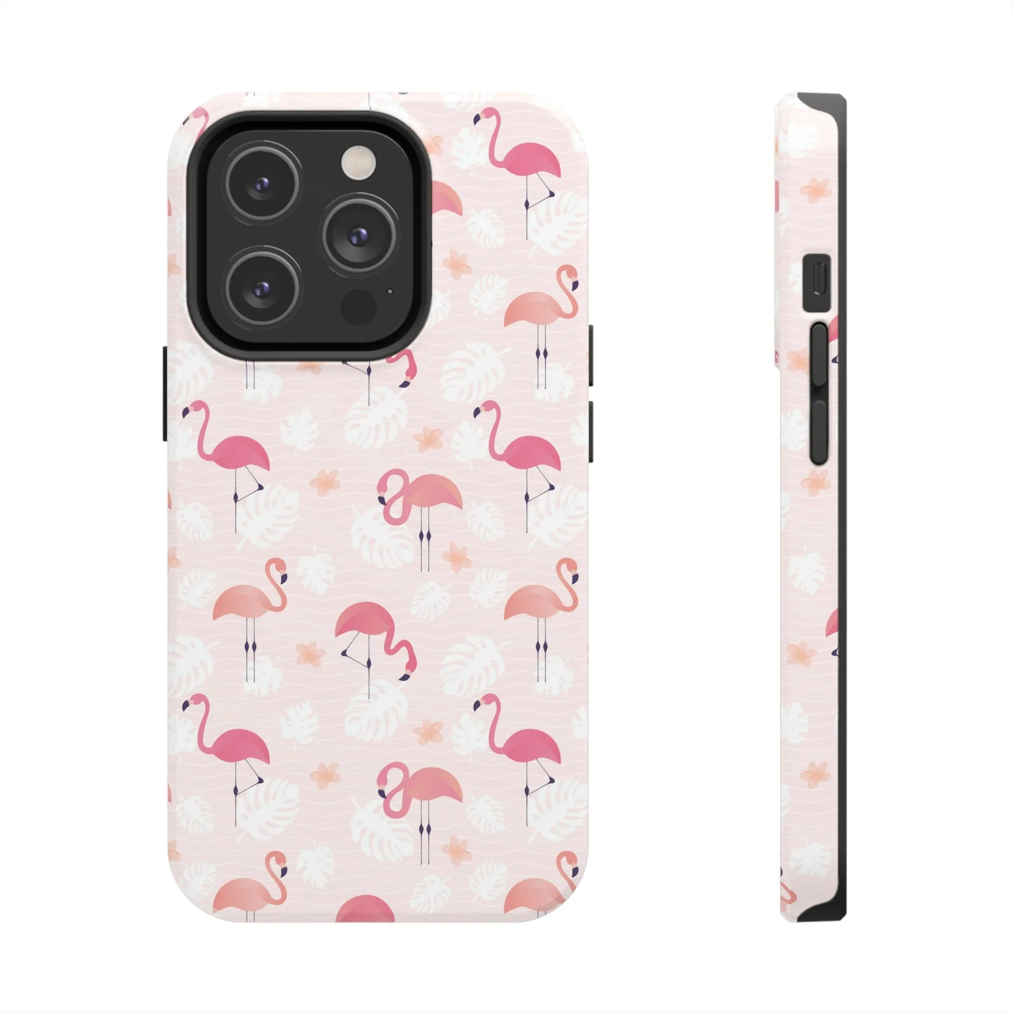 Pink Flamingo iPhone 14 13 Pro Max Tough Case Mate, Cute Aesthetic Iphone 12 11 Mini SE  X XR XS 8 Plus 7 Phone Cover