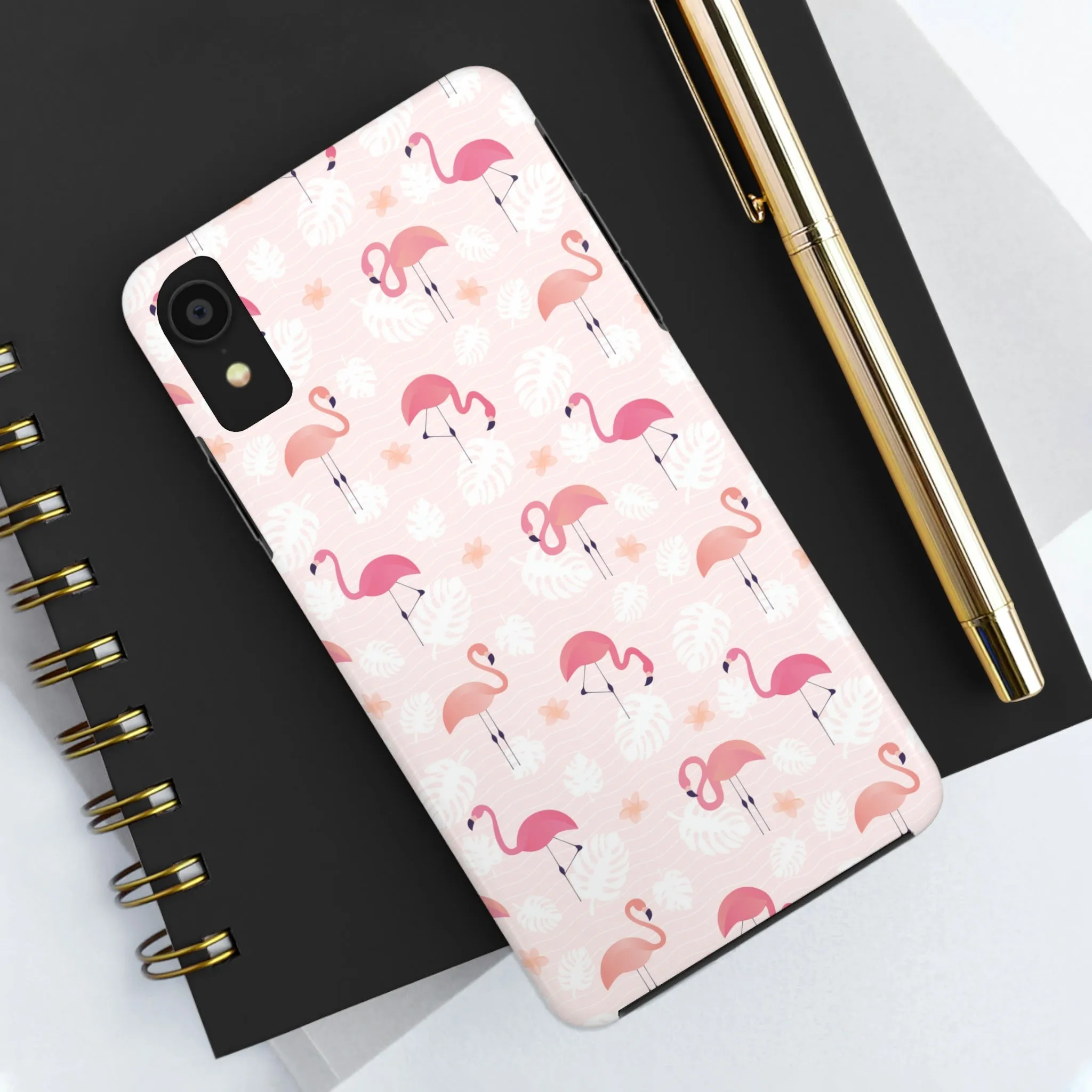 Pink Flamingo iPhone 14 13 Pro Max Tough Case Mate, Cute Aesthetic Iphone 12 11 Mini SE  X XR XS 8 Plus 7 Phone Cover