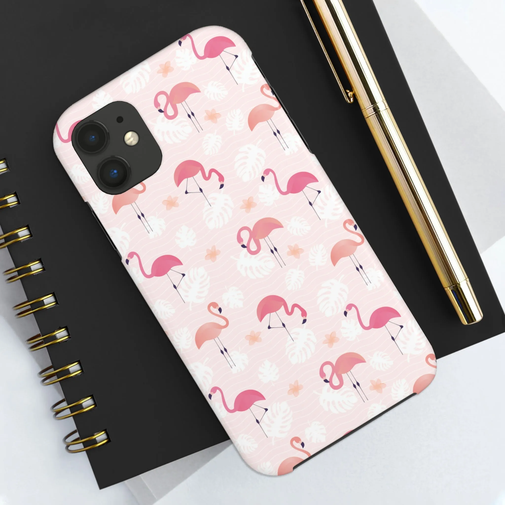 Pink Flamingo iPhone 14 13 Pro Max Tough Case Mate, Cute Aesthetic Iphone 12 11 Mini SE  X XR XS 8 Plus 7 Phone Cover