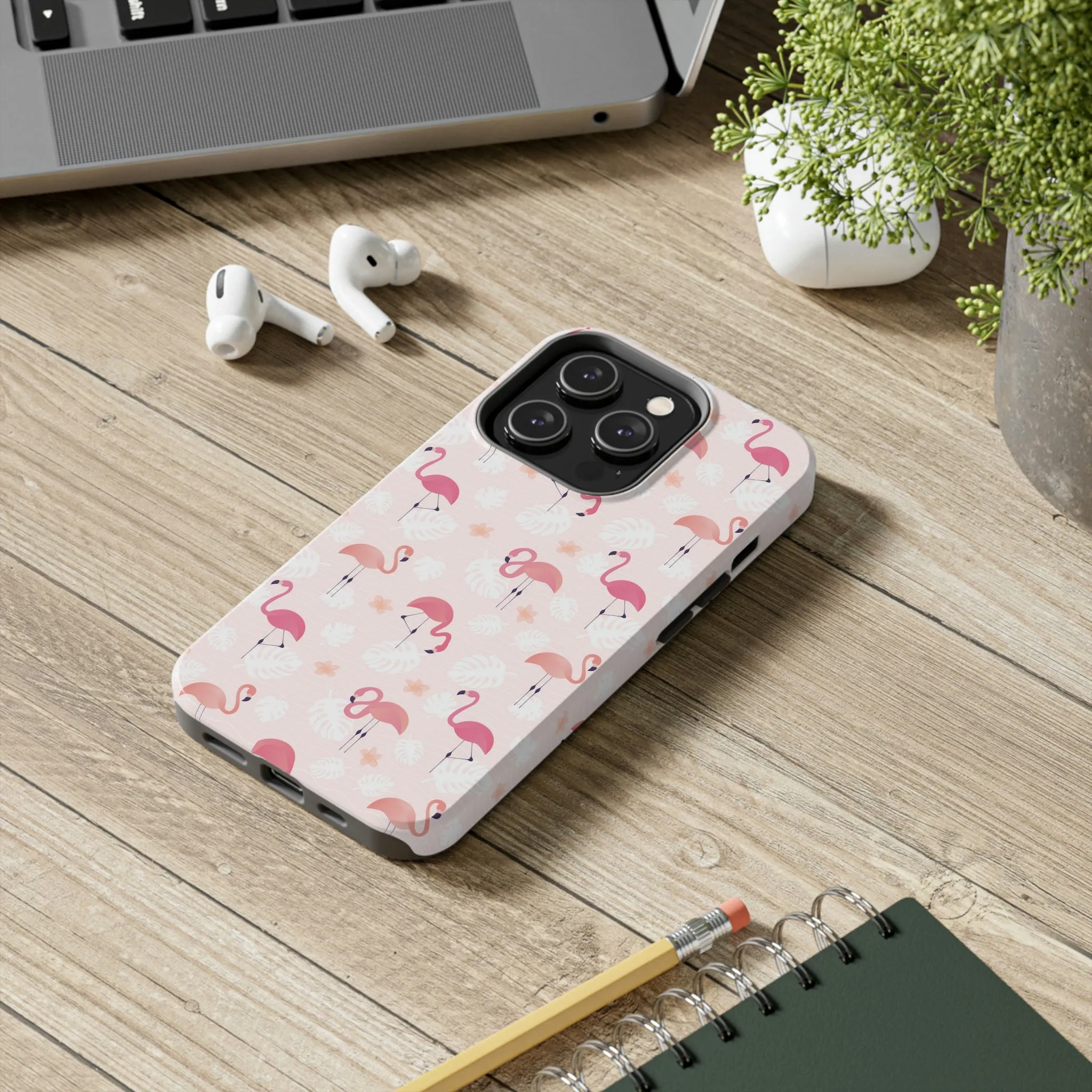 Pink Flamingo iPhone 14 13 Pro Max Tough Case Mate, Cute Aesthetic Iphone 12 11 Mini SE  X XR XS 8 Plus 7 Phone Cover