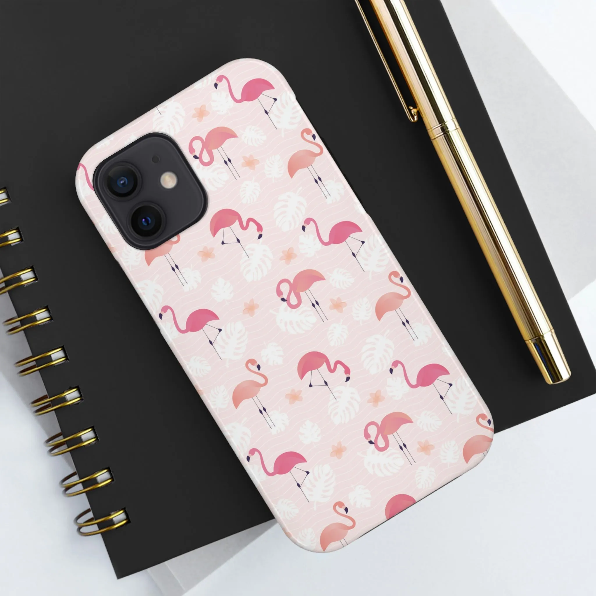 Pink Flamingo iPhone 14 13 Pro Max Tough Case Mate, Cute Aesthetic Iphone 12 11 Mini SE  X XR XS 8 Plus 7 Phone Cover