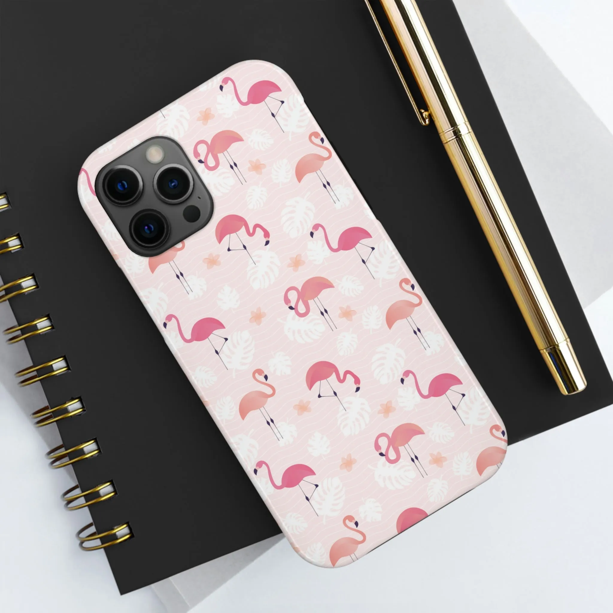 Pink Flamingo iPhone 14 13 Pro Max Tough Case Mate, Cute Aesthetic Iphone 12 11 Mini SE  X XR XS 8 Plus 7 Phone Cover