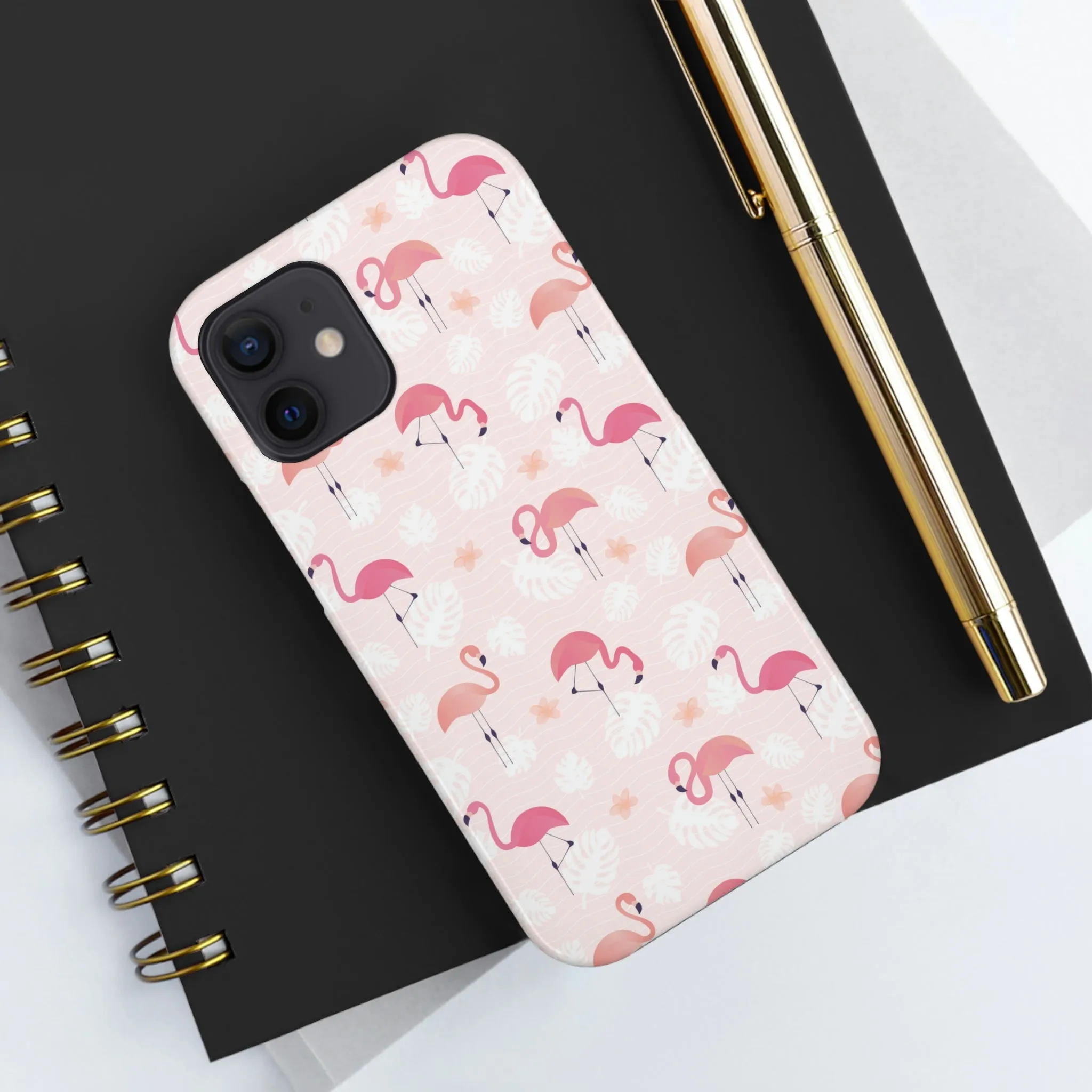 Pink Flamingo iPhone 14 13 Pro Max Tough Case Mate, Cute Aesthetic Iphone 12 11 Mini SE  X XR XS 8 Plus 7 Phone Cover