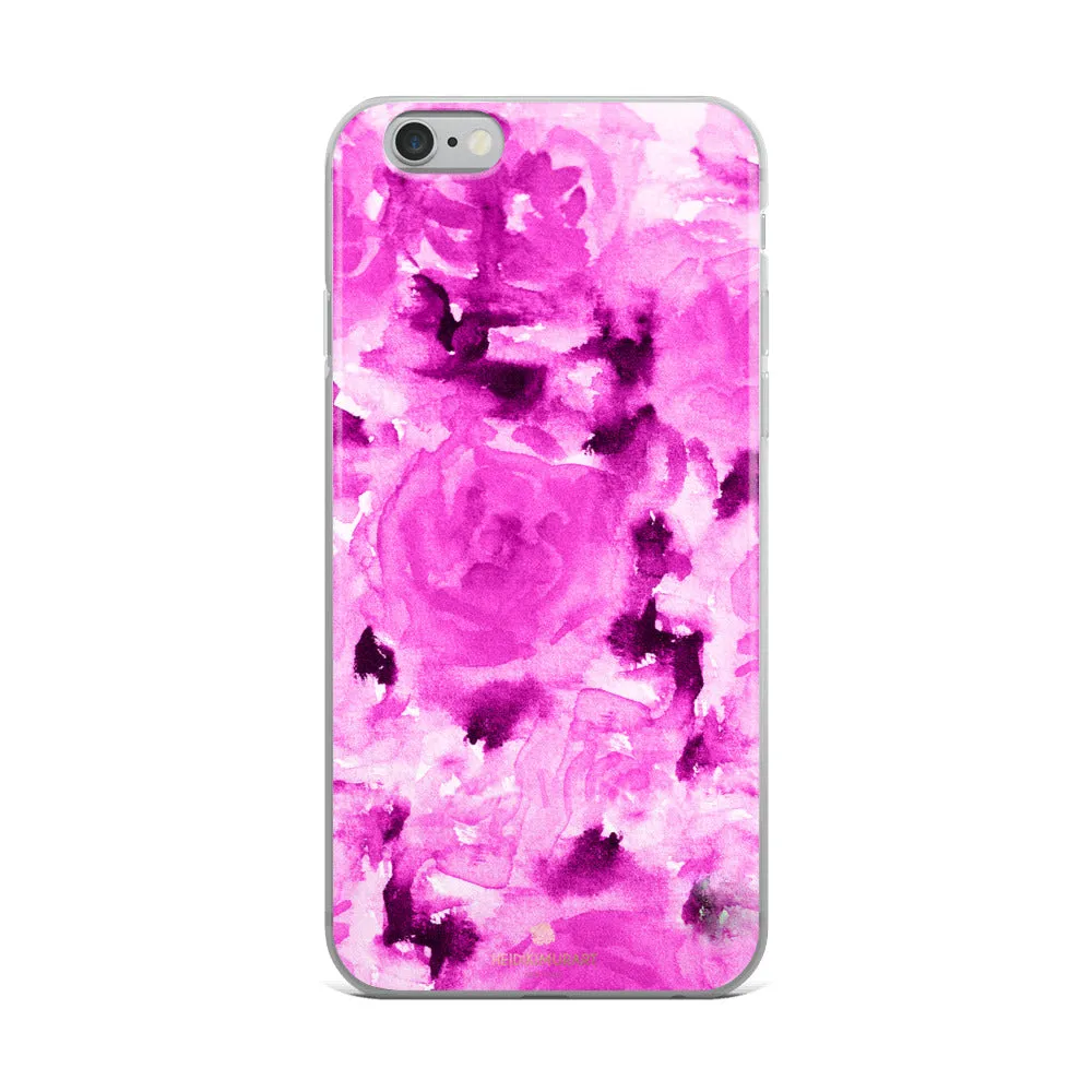 Pink Rose Floral Phone Case, Best Flower iPhone X | 8 | 8  | 7| 7  Phone Case- Printed in USA/EU