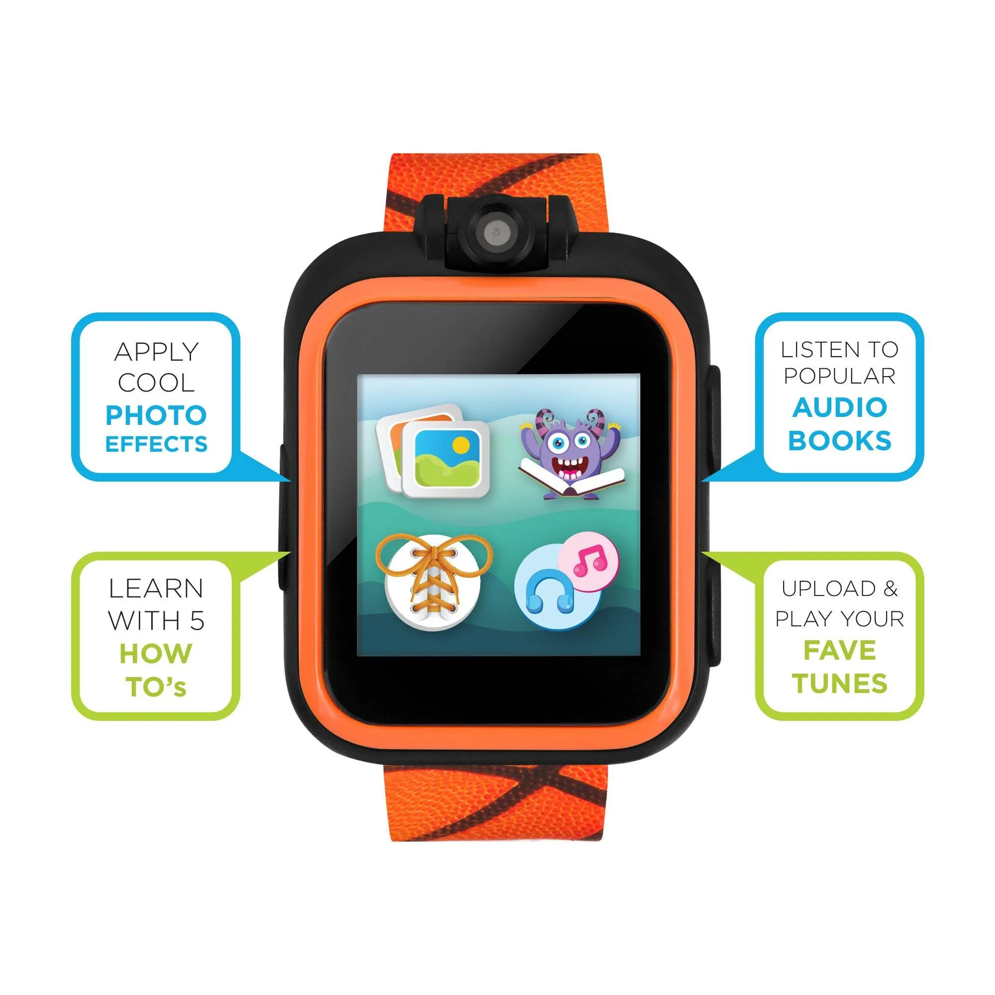 PlayZoom 2 Kids Smartwatch: Basketball Print