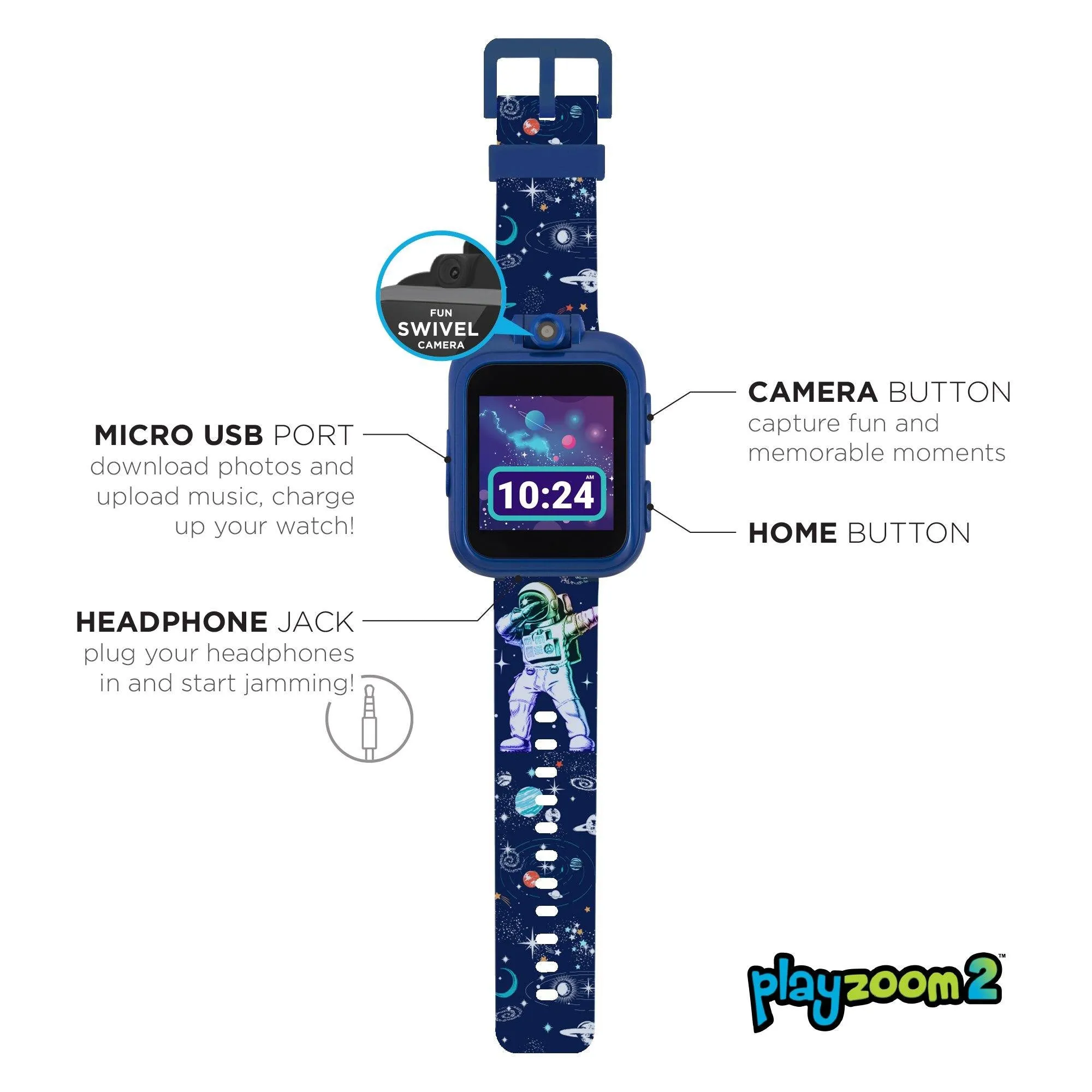 PlayZoom 2 Kids Smartwatch: Spaceman Print