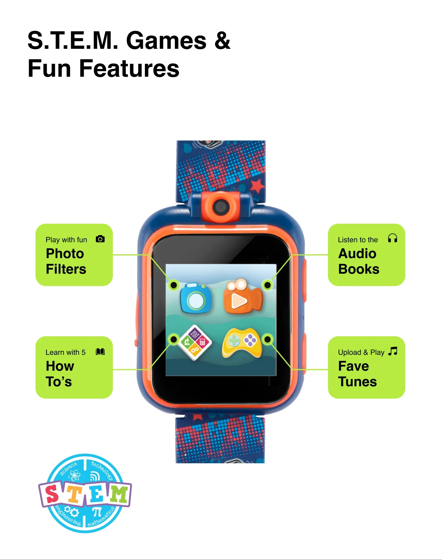 PlayZoom 2 Kids Smartwatch with Headphones: Gamer