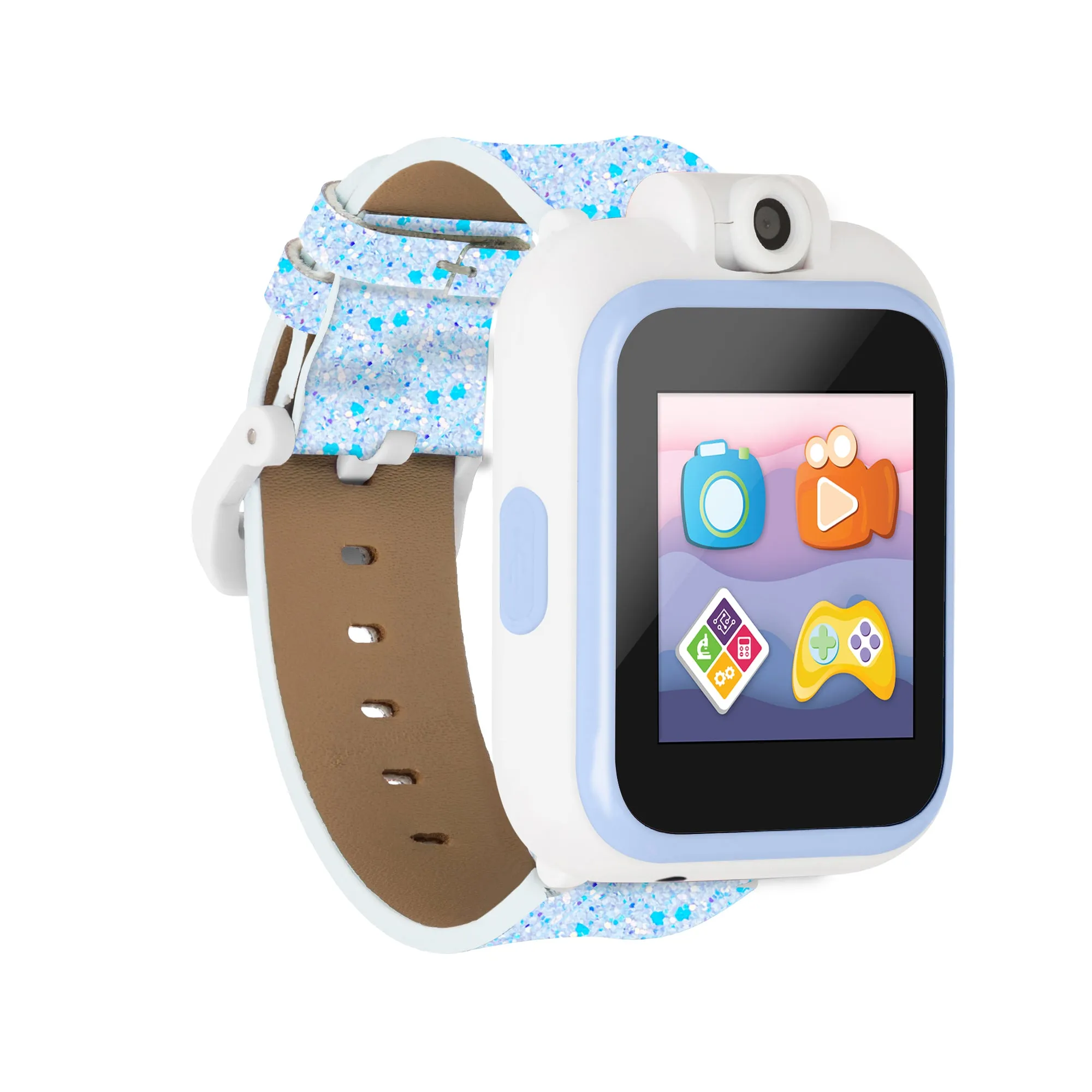 PlayZoom 2 Kids Smartwatch with Headphones: Light Blue Sparkle