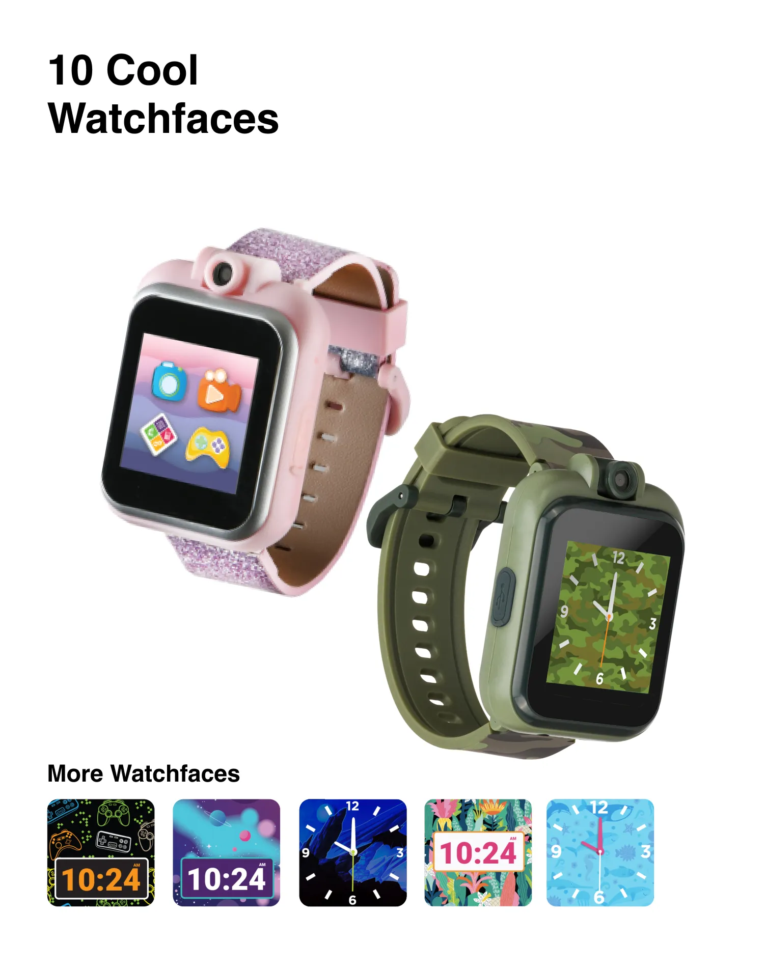 PlayZoom 2 Kids Smartwatch with Headphones: Multi Fuzzy Unicorn