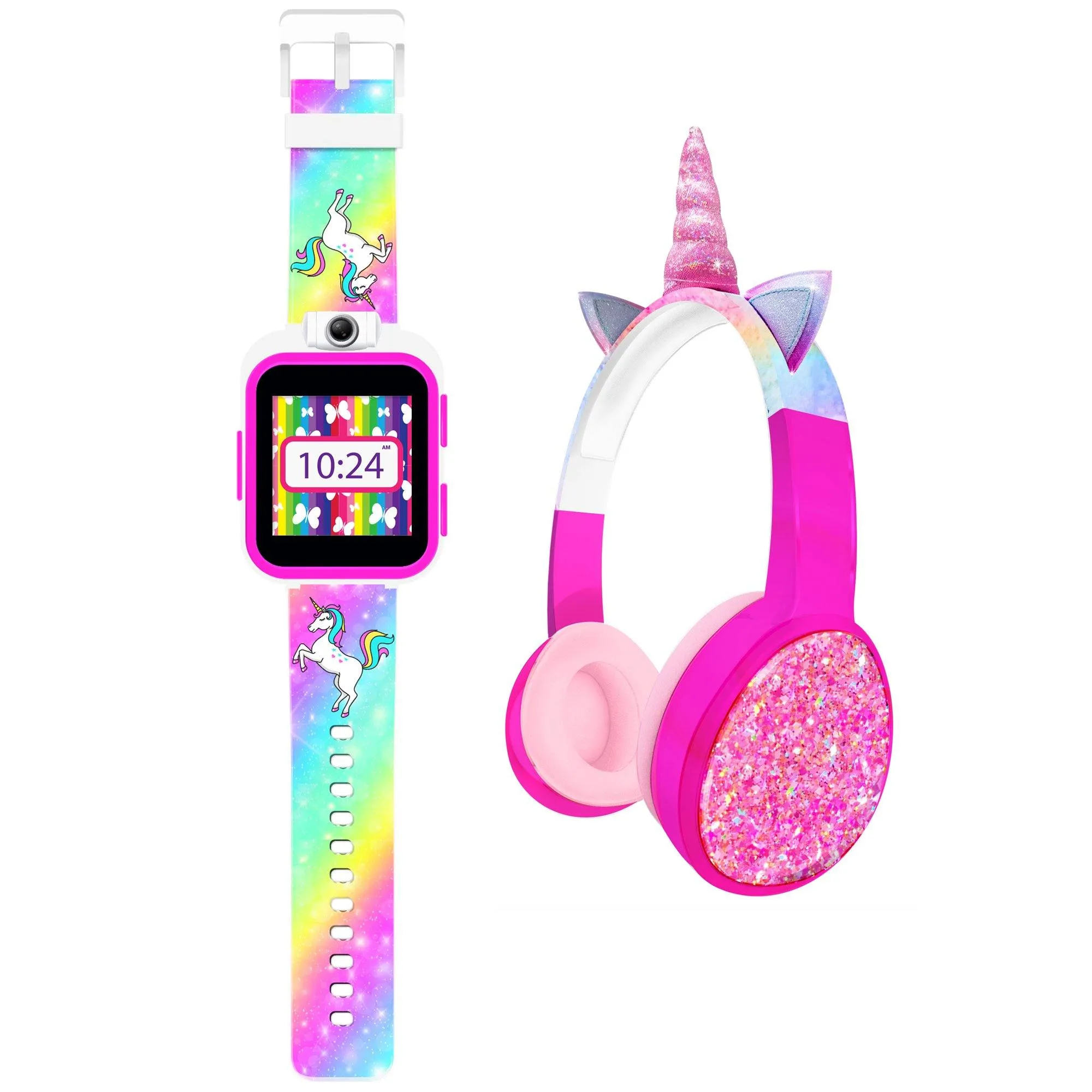 PlayZoom 2 Kids Smartwatch with Headphones: Rainbow Unicorn