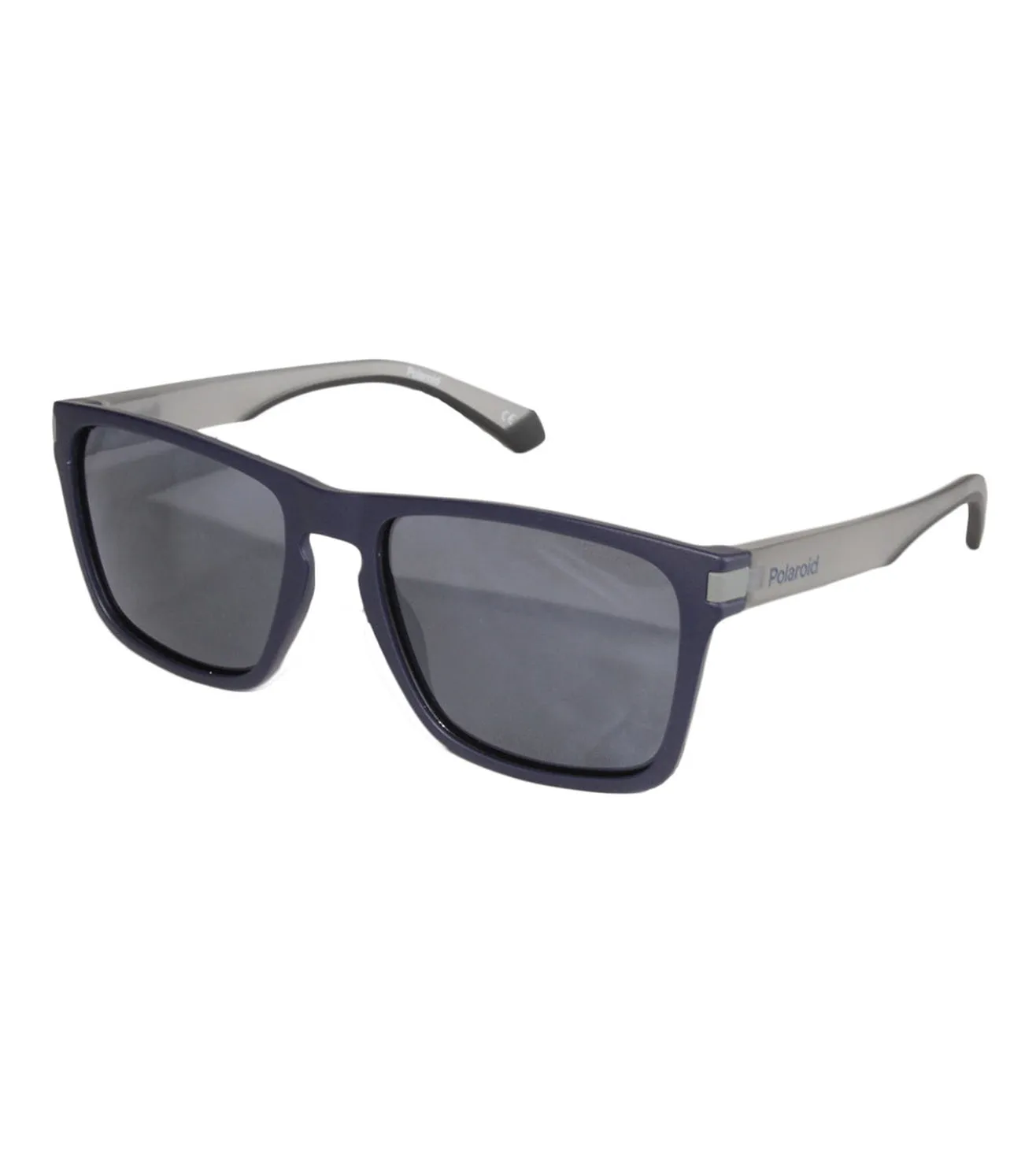 Polaroid Unisex Black Polarized Square Sunglasses