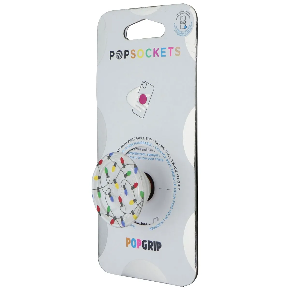 PopSockets PopGip Swappable Grip & Stand - Christmas Lights