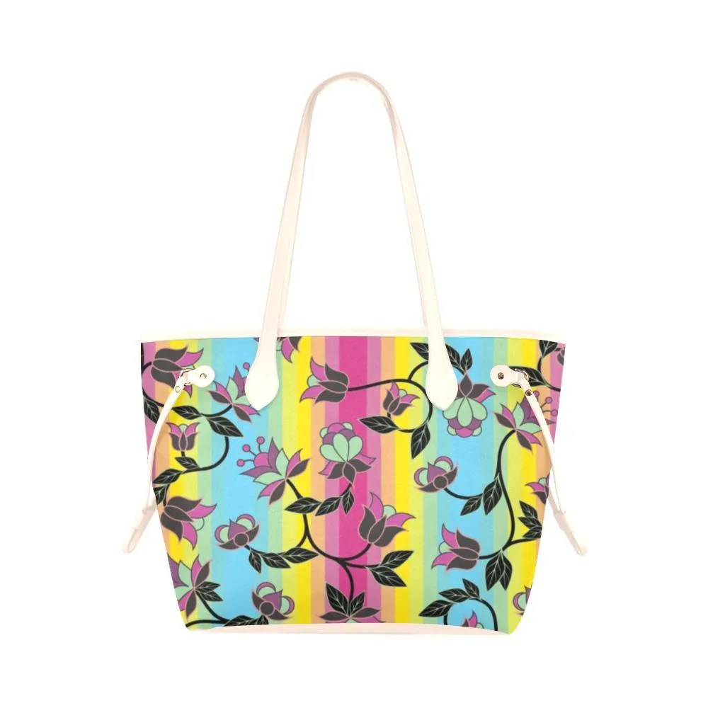 Powwow Carnival Clover Canvas Tote Bag