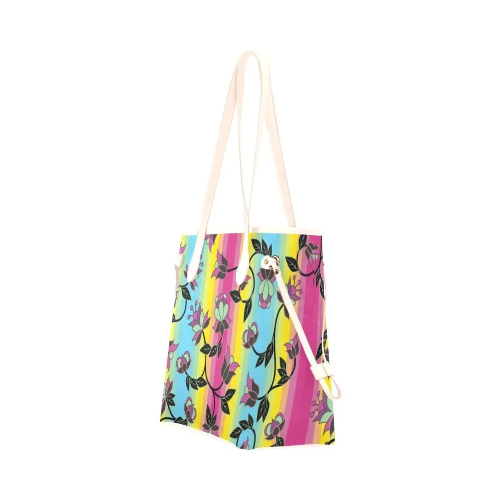 Powwow Carnival Clover Canvas Tote Bag