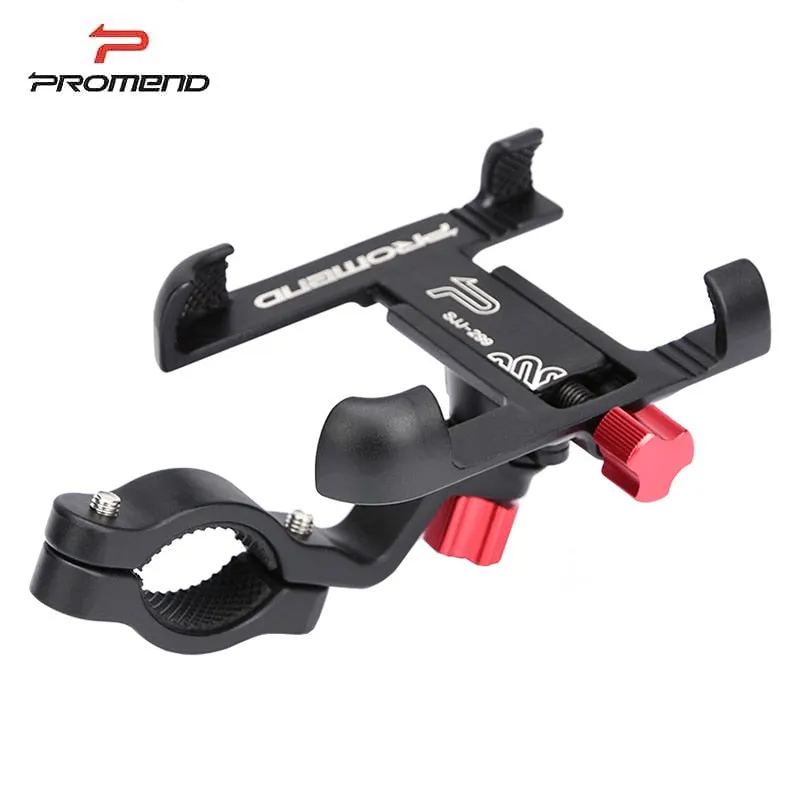 Promend 360 Rotatable Bike Mobile Phone Holder Aluminum Adjustable Bicycle Holder Non-slip MTB Phone Mount Stand Cycling Bracket