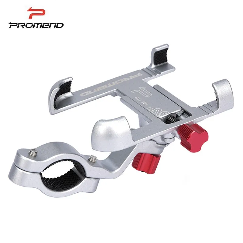 Promend 360 Rotatable Bike Mobile Phone Holder Aluminum Adjustable Bicycle Holder Non-slip MTB Phone Mount Stand Cycling Bracket