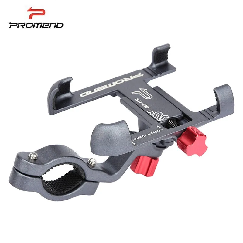 Promend 360 Rotatable Bike Mobile Phone Holder Aluminum Adjustable Bicycle Holder Non-slip MTB Phone Mount Stand Cycling Bracket