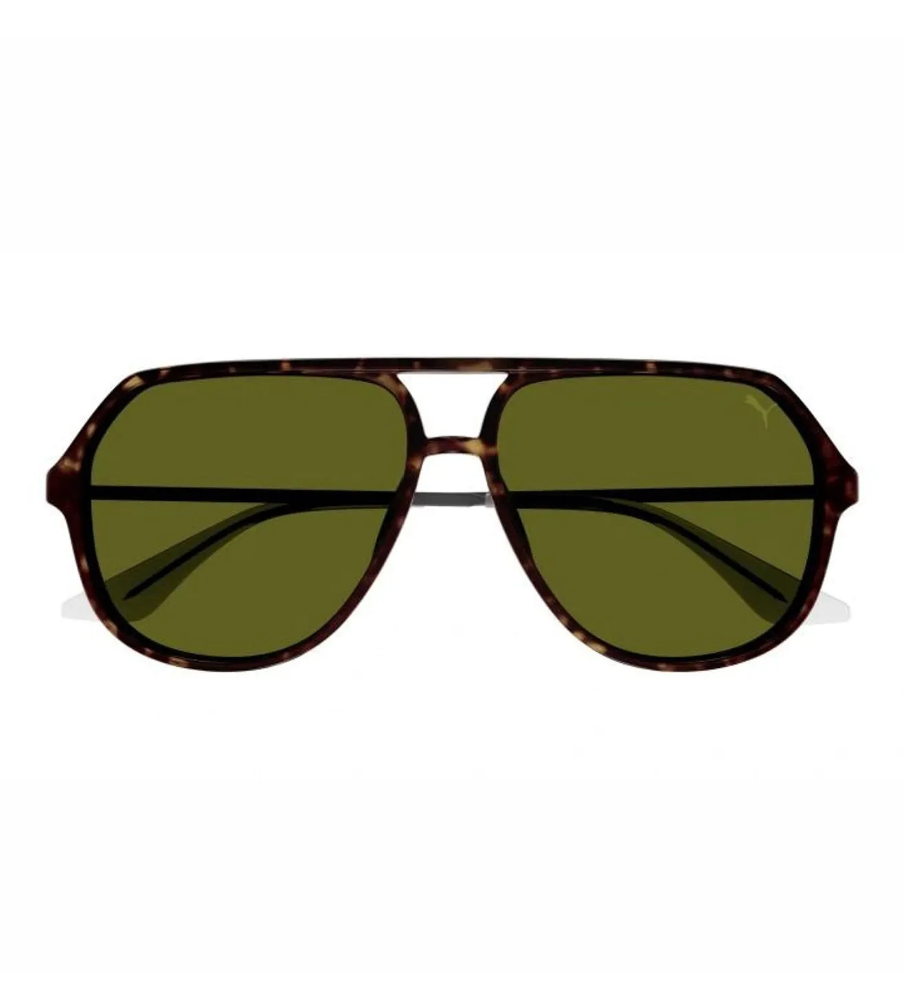 Puma Men's Green Aviator Sunglasses