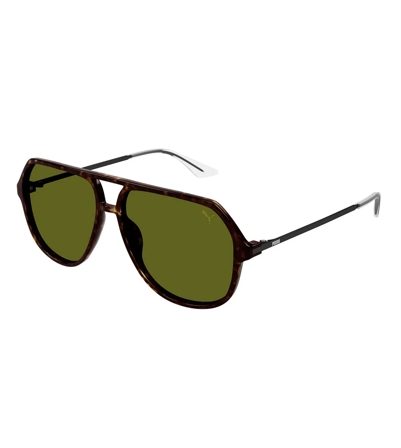 Puma Men's Green Aviator Sunglasses