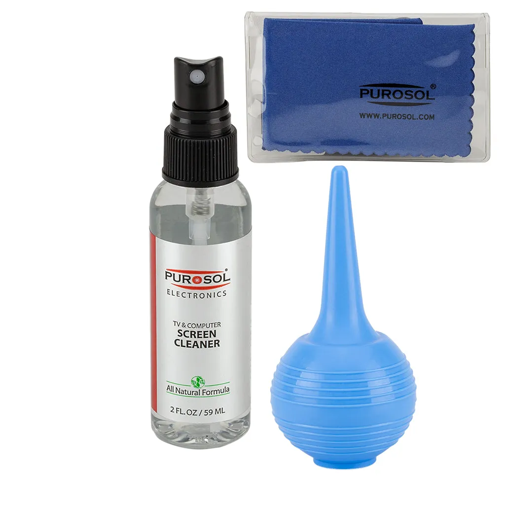 Purosol Screen Cleaning Kit w/ Air Pro, Small Cloth